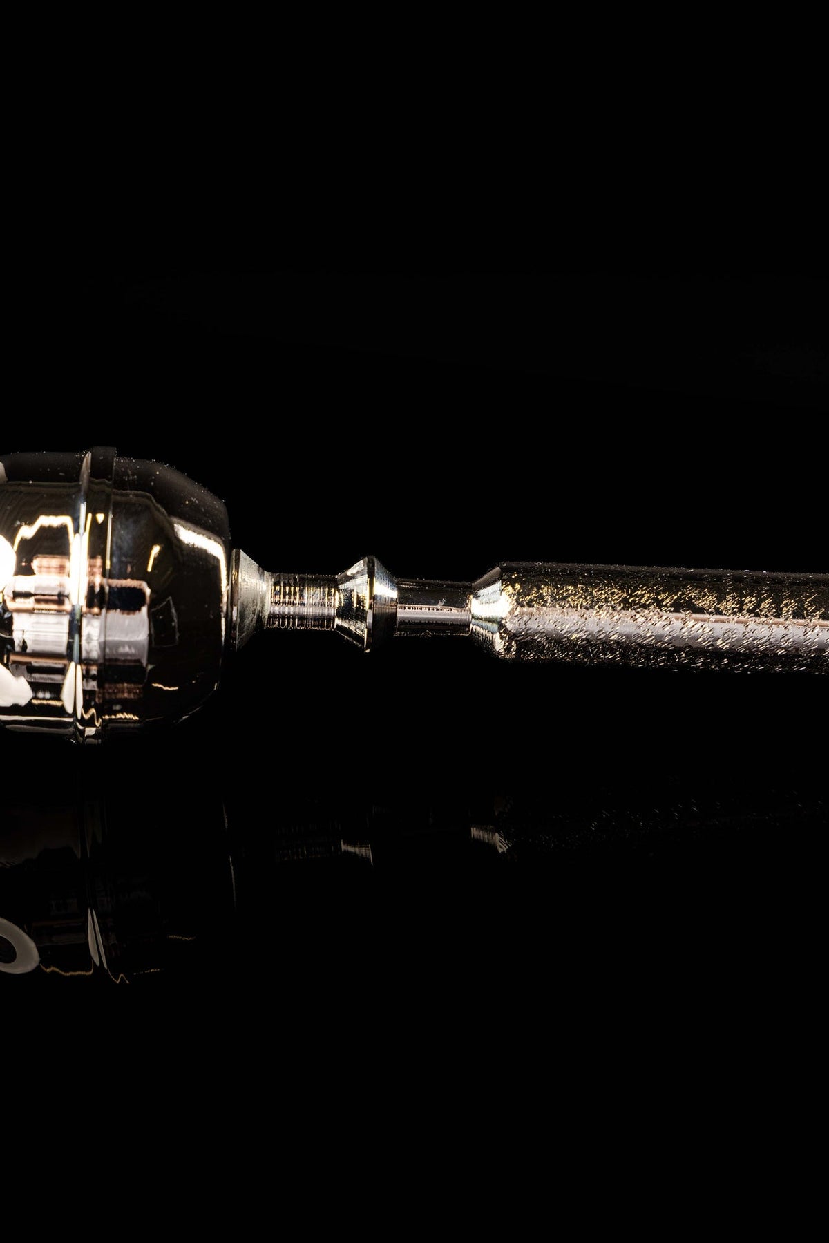 Aspersorio in metallo con custodia, 17 cm