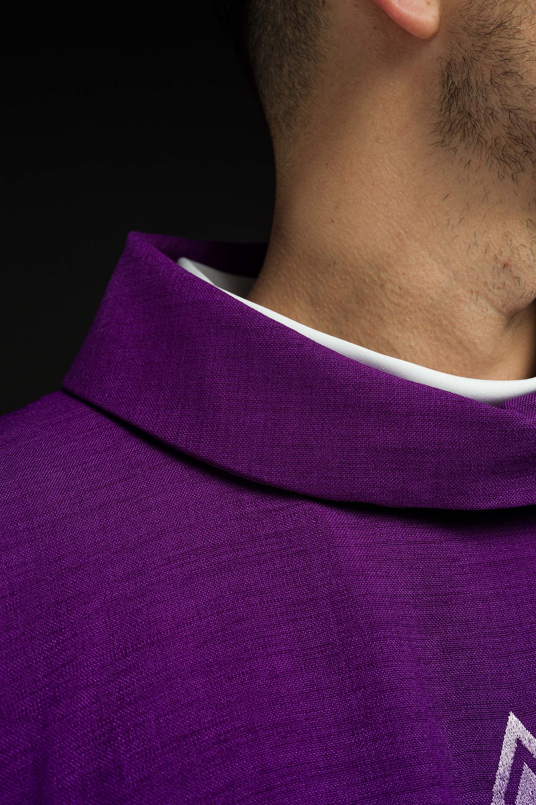 Casula Viola ricamo Croce