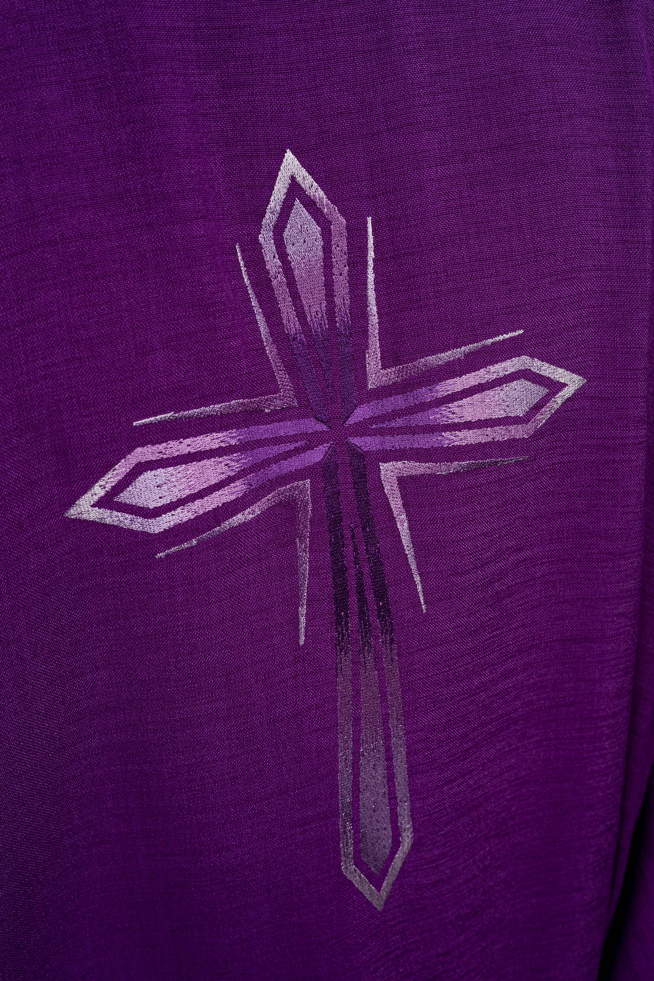 Casula Viola ricamo Croce