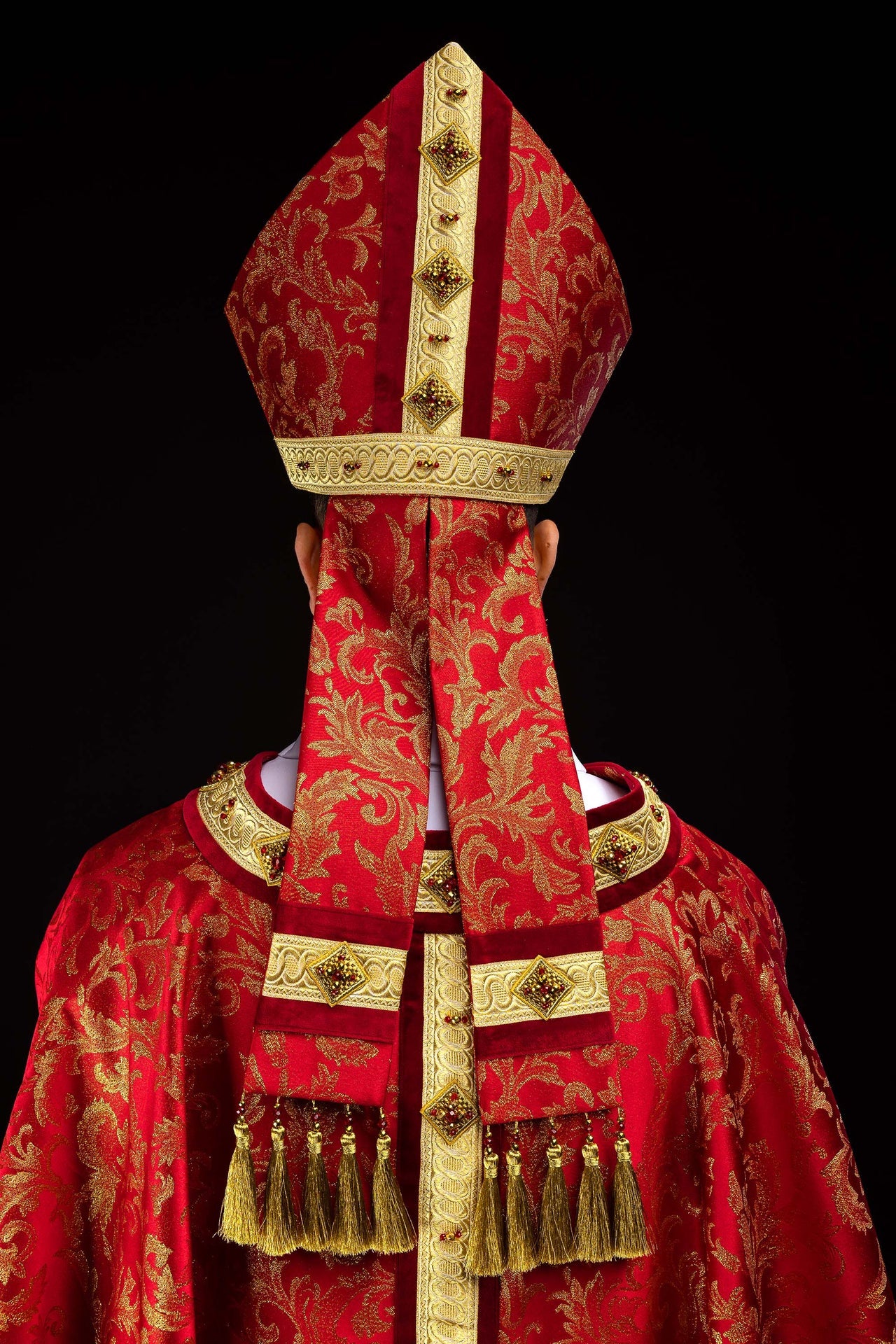 Mitra realizzata a mano con pietre naturali Handmade 9003