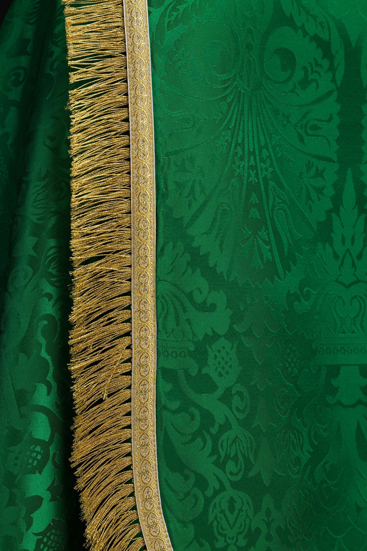 Piviale romano in tessuto jacquard – Verde