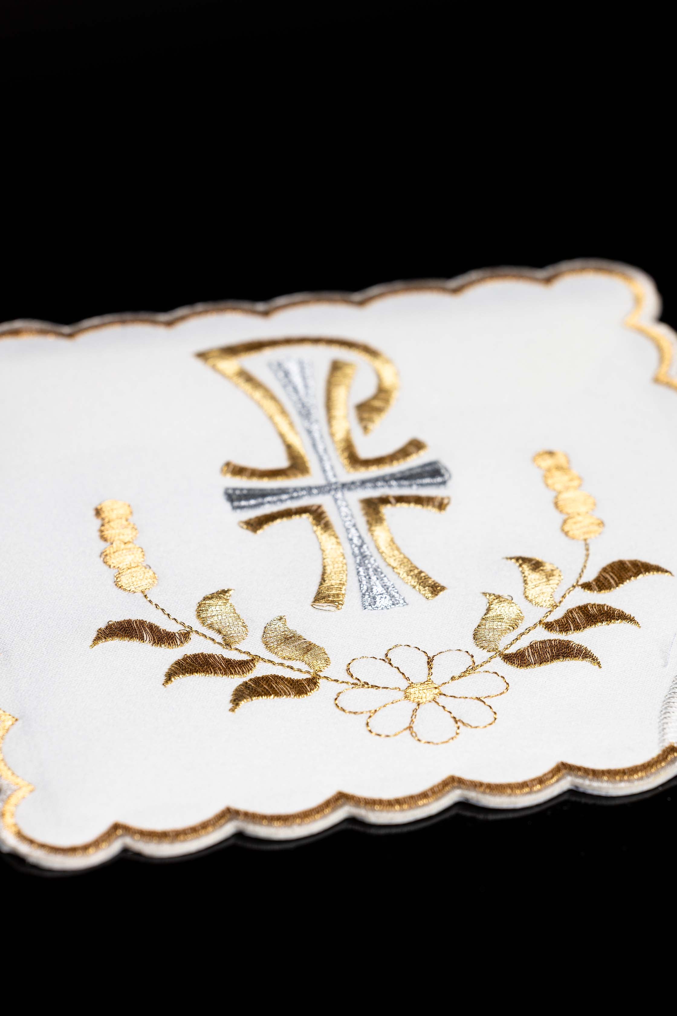Set di palle da calice con simbolo PAX in quattro colori liturgici