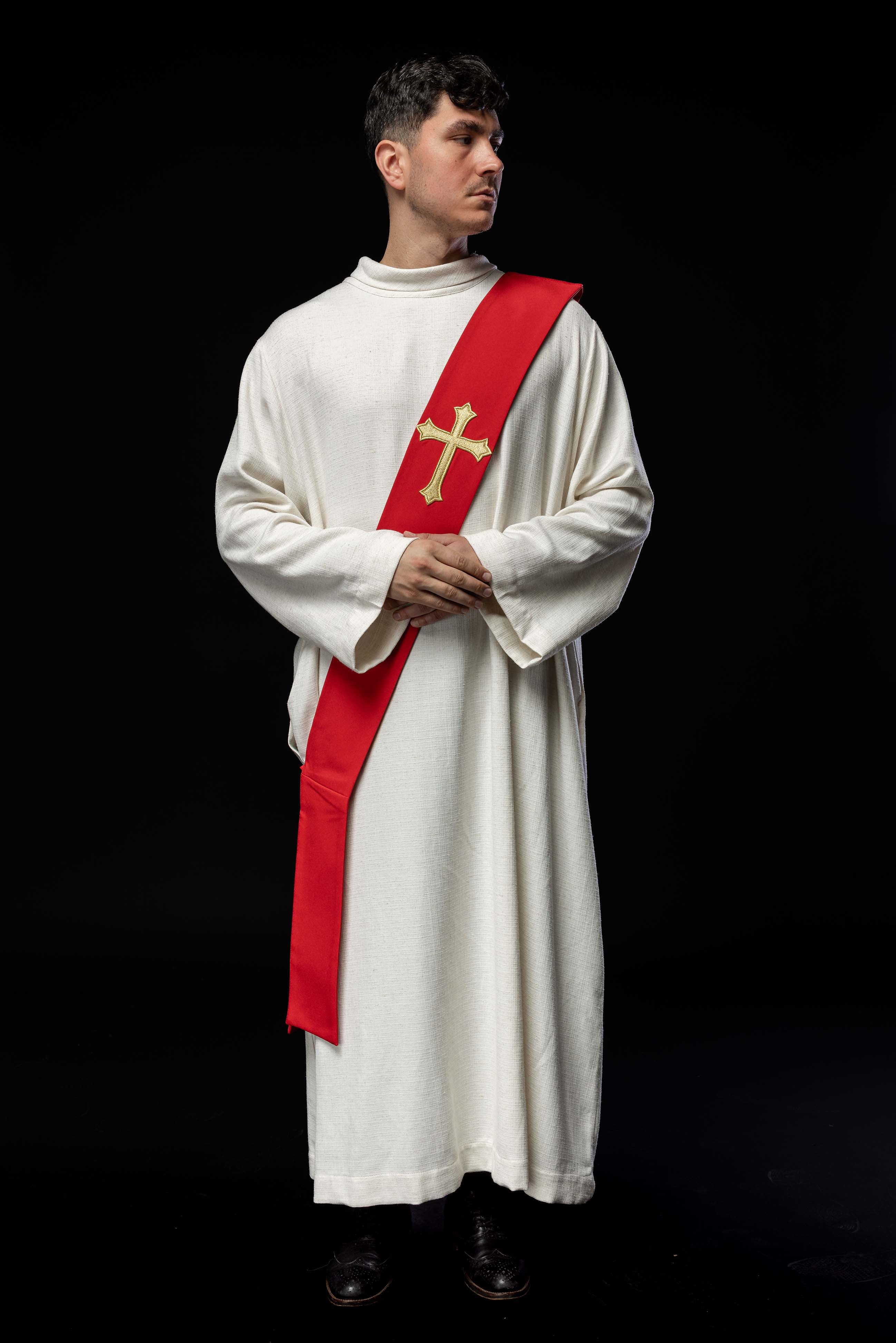 Stola diaconale Rossa Croce