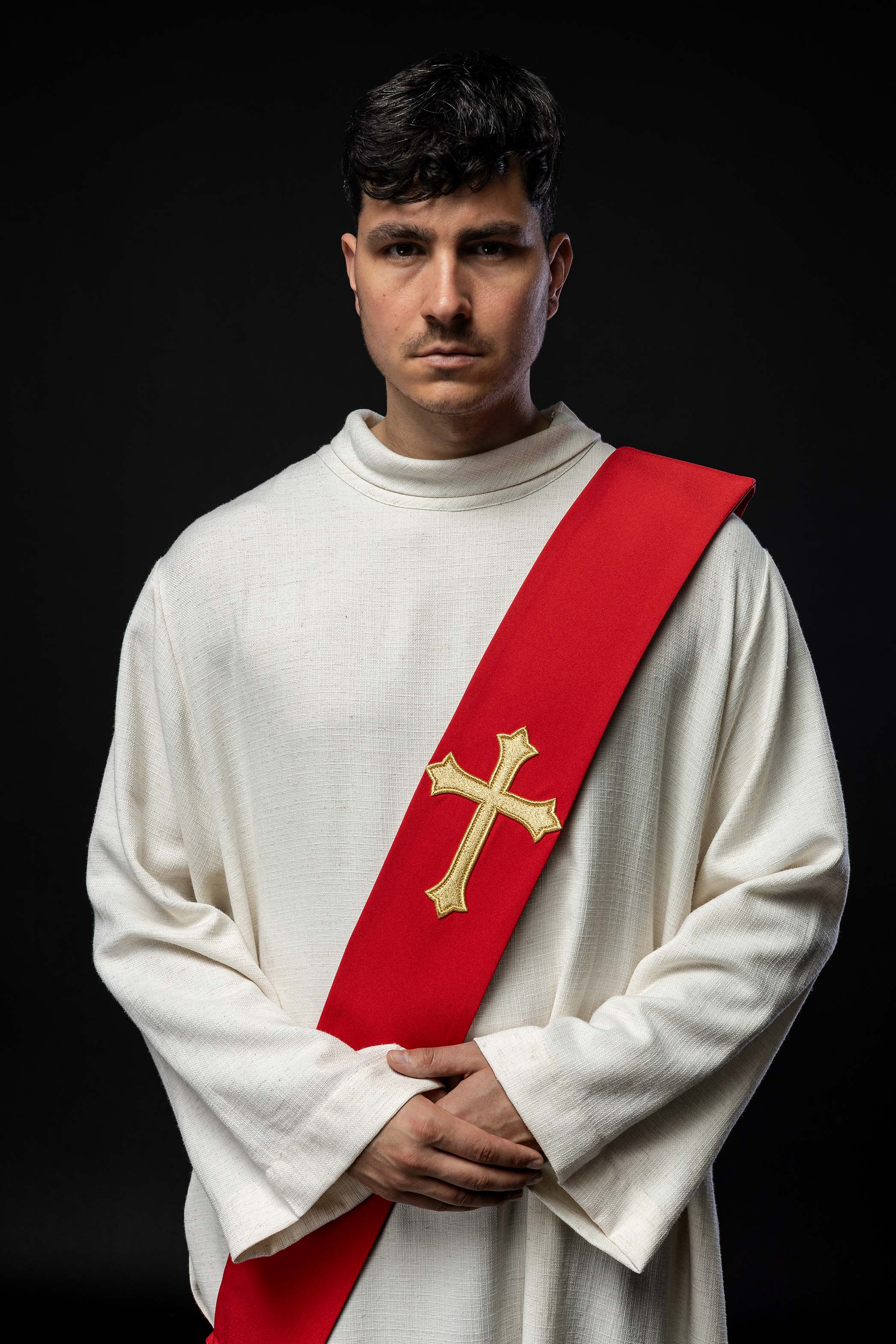 Stola diaconale Rossa Croce