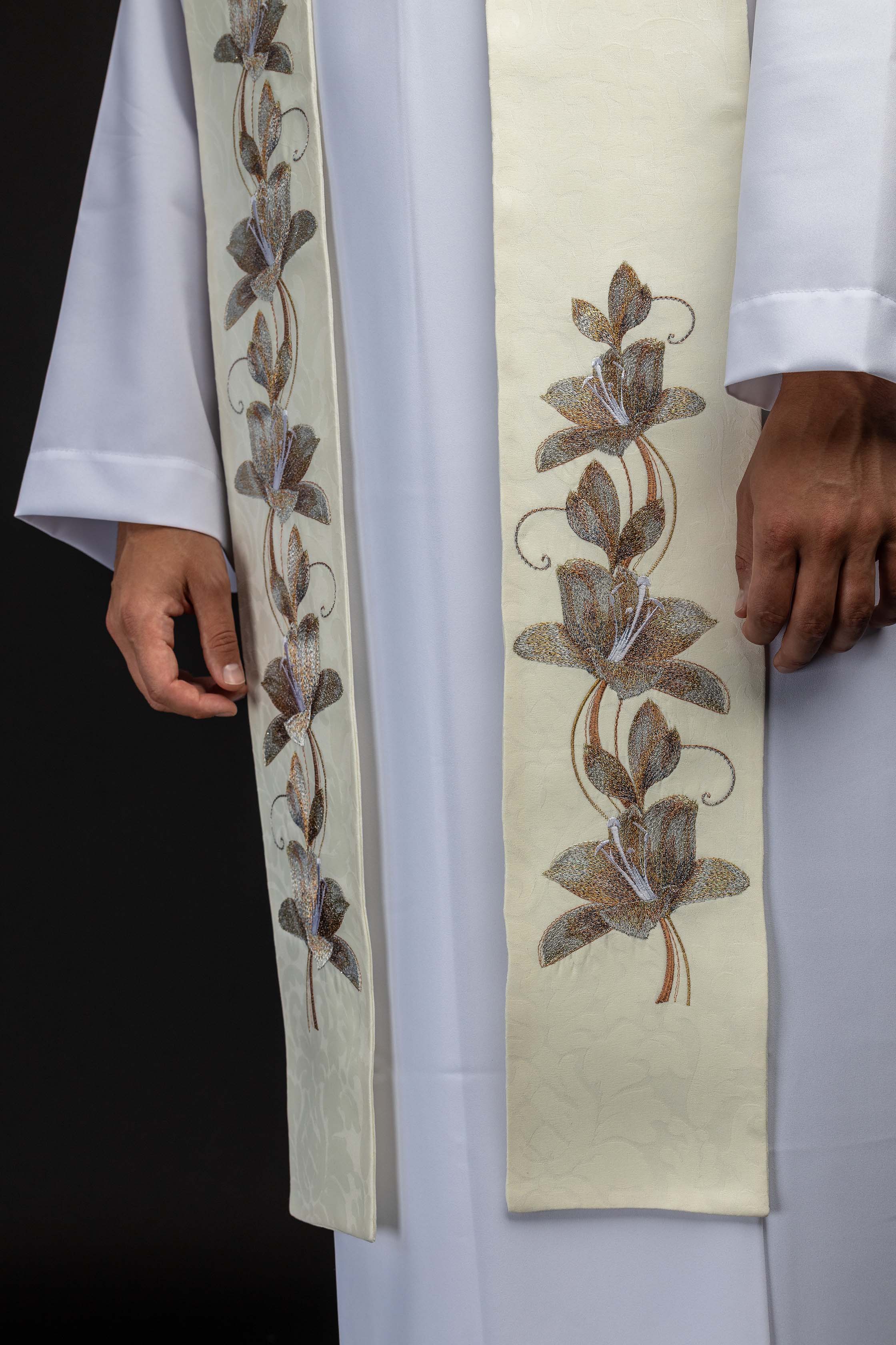 Stola ricamata con l’immagine di Nostra Signora di Guadalupe