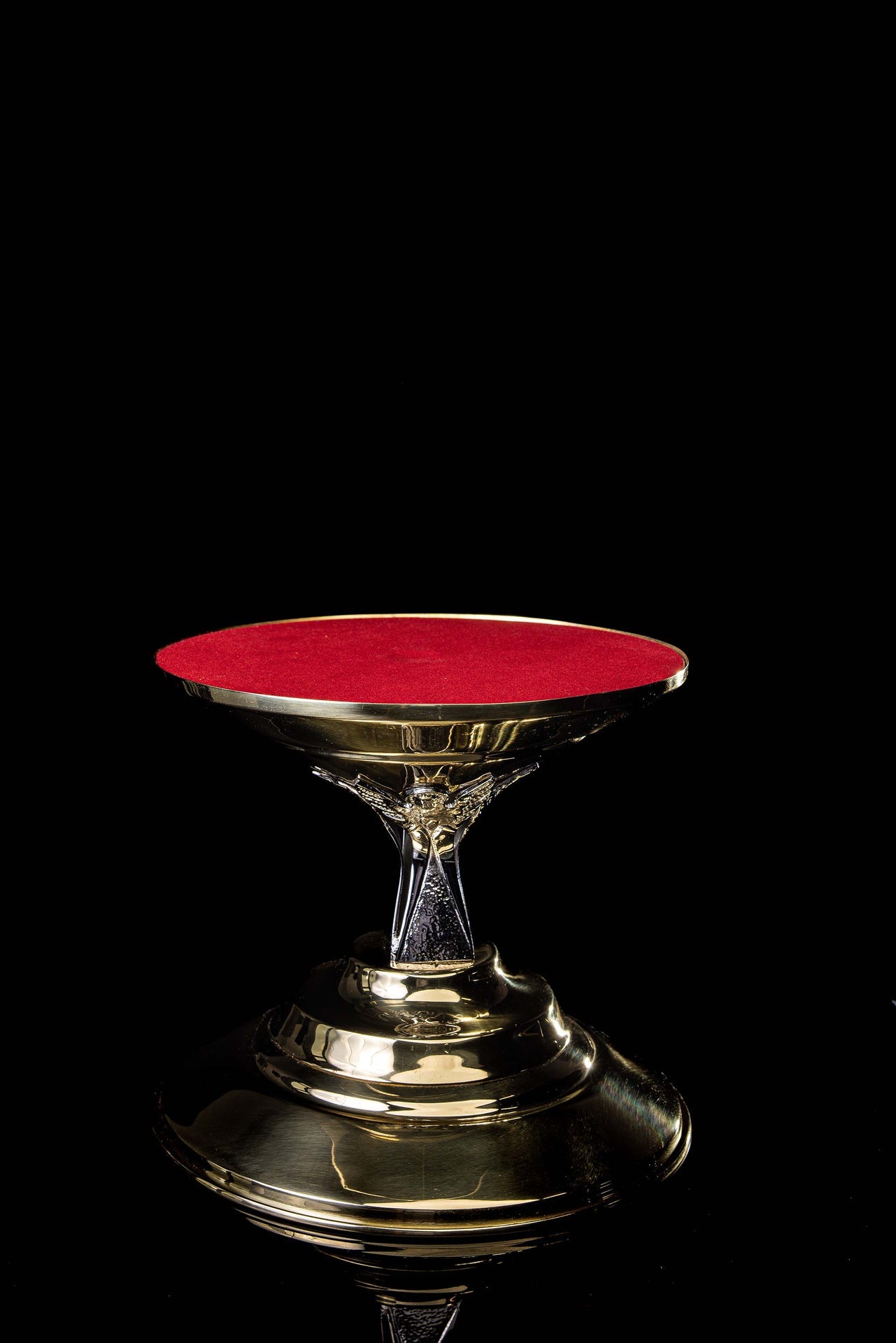 Trono per ostensorio artigianale in ottone dorato