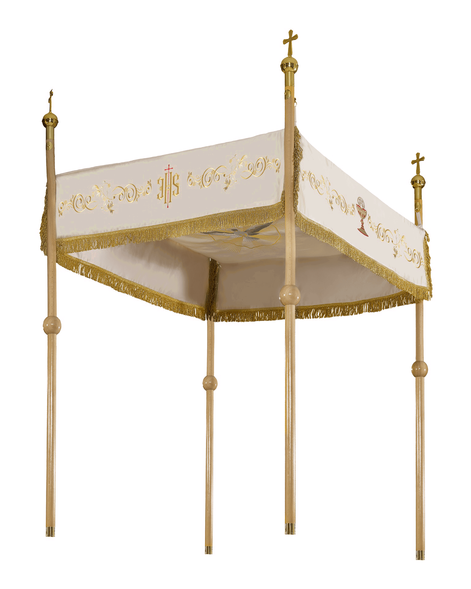 Baldacchino per processione con ricami minimalisti KBA/009 140*160 - PERILPRETE.IT