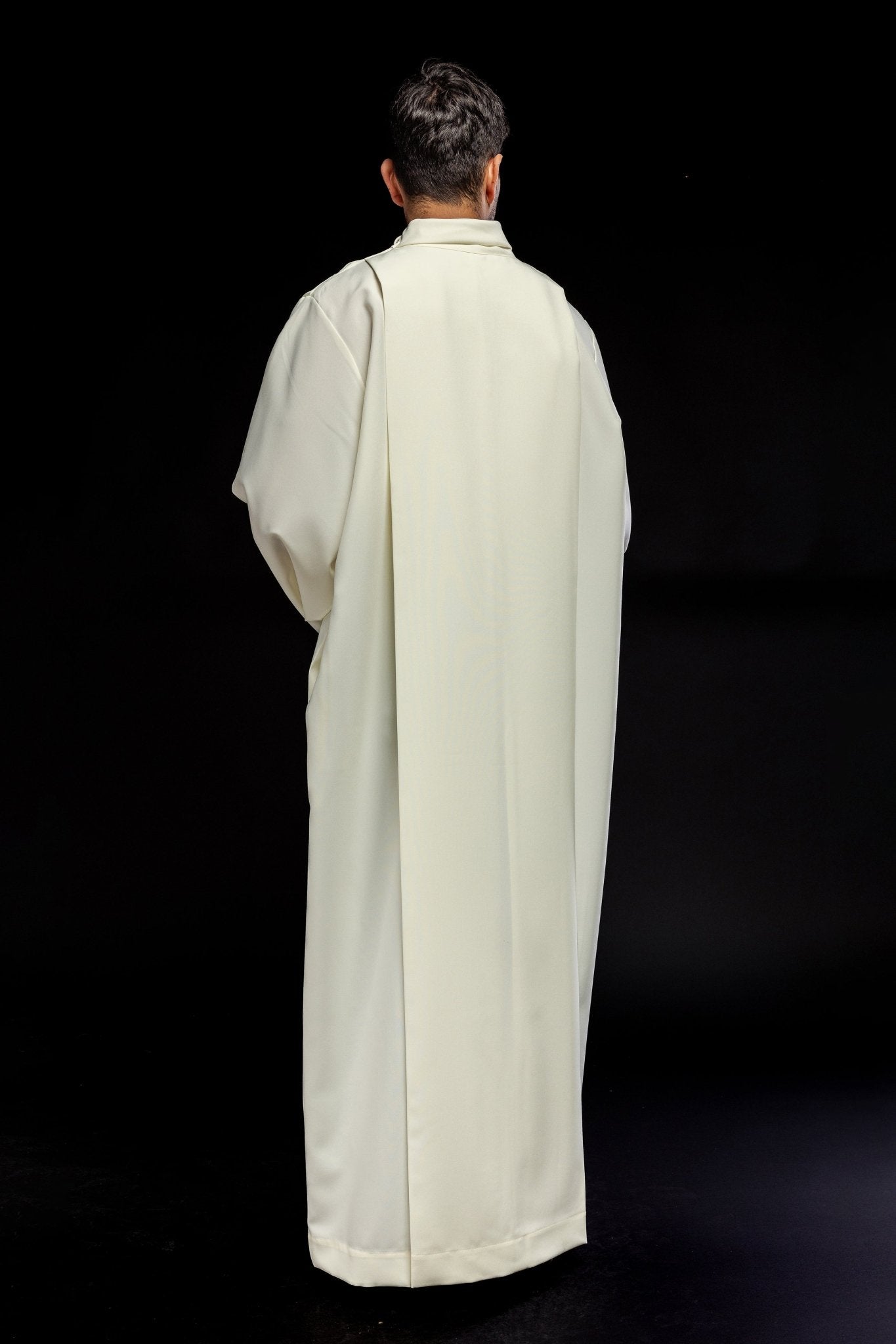 Camice Sacerdotale semplice con collo alto Ecru KAB/022/05/12 135cm/164cm - PERILPRETE.IT