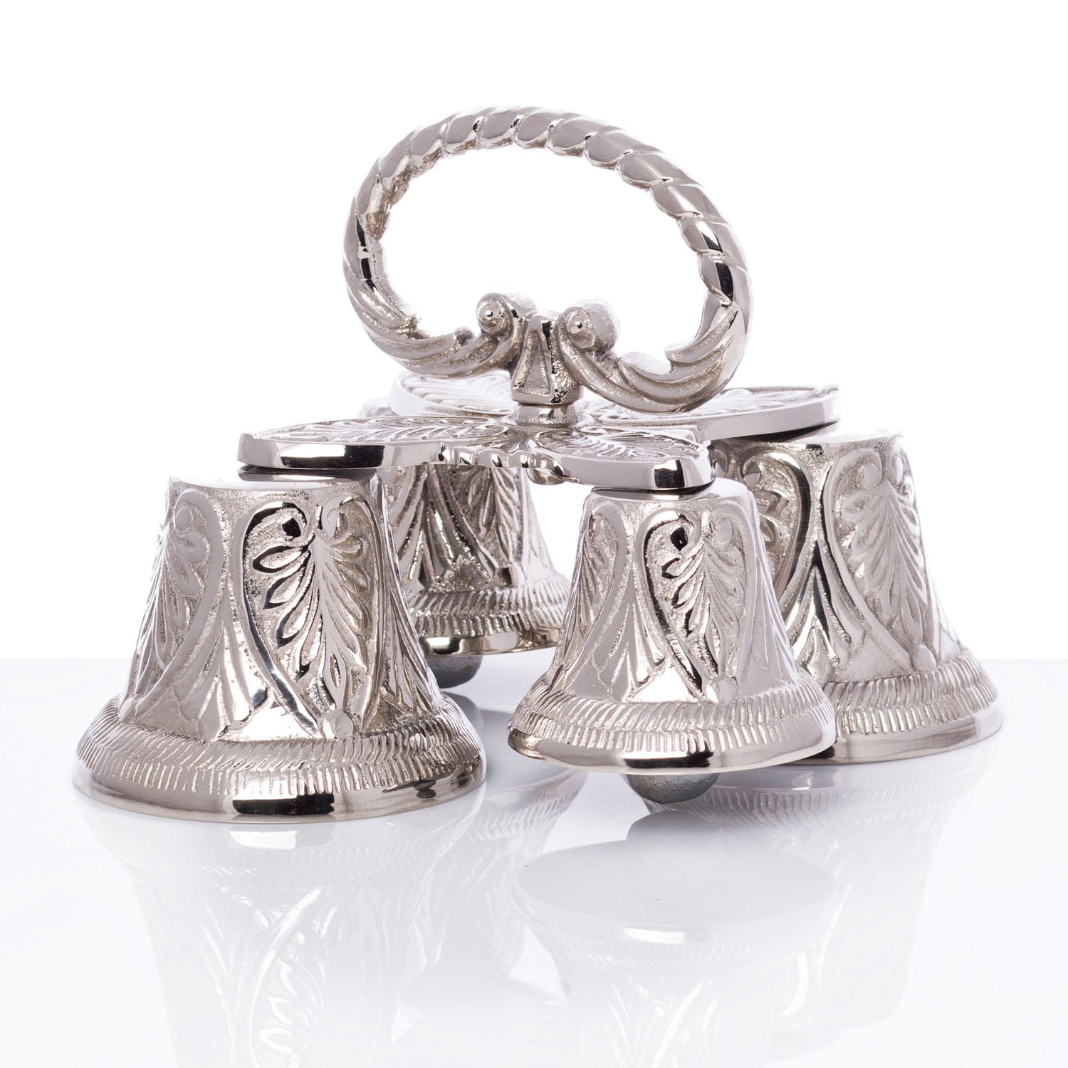 Campanelli quadrupli - ottone - nichel A566N - PERILPRETE.IT