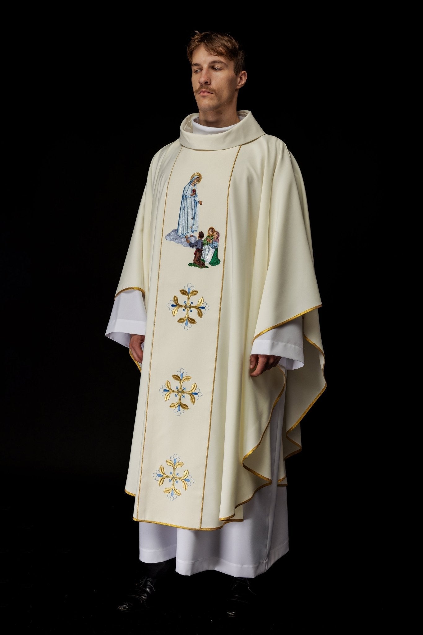 Casula con l'immagine della Madonna di Fatima KOW2/002/05/01 - PERILPRETE.IT