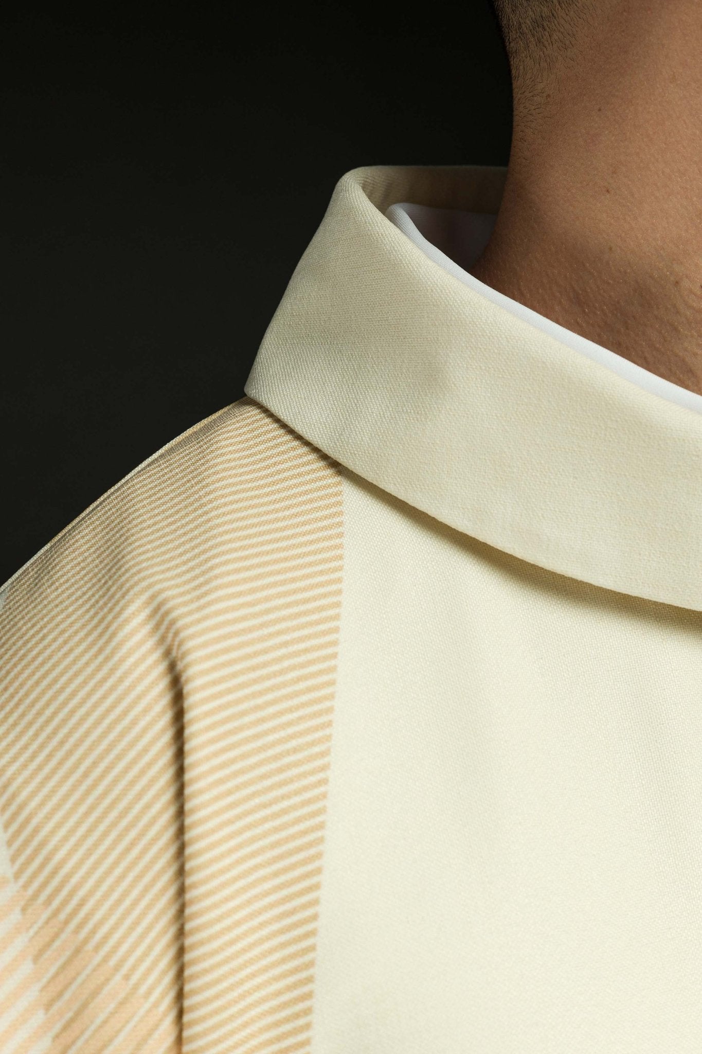 Casula Écru con Croce ricamata HA7036-05 ECRU - PERILPRETE.IT