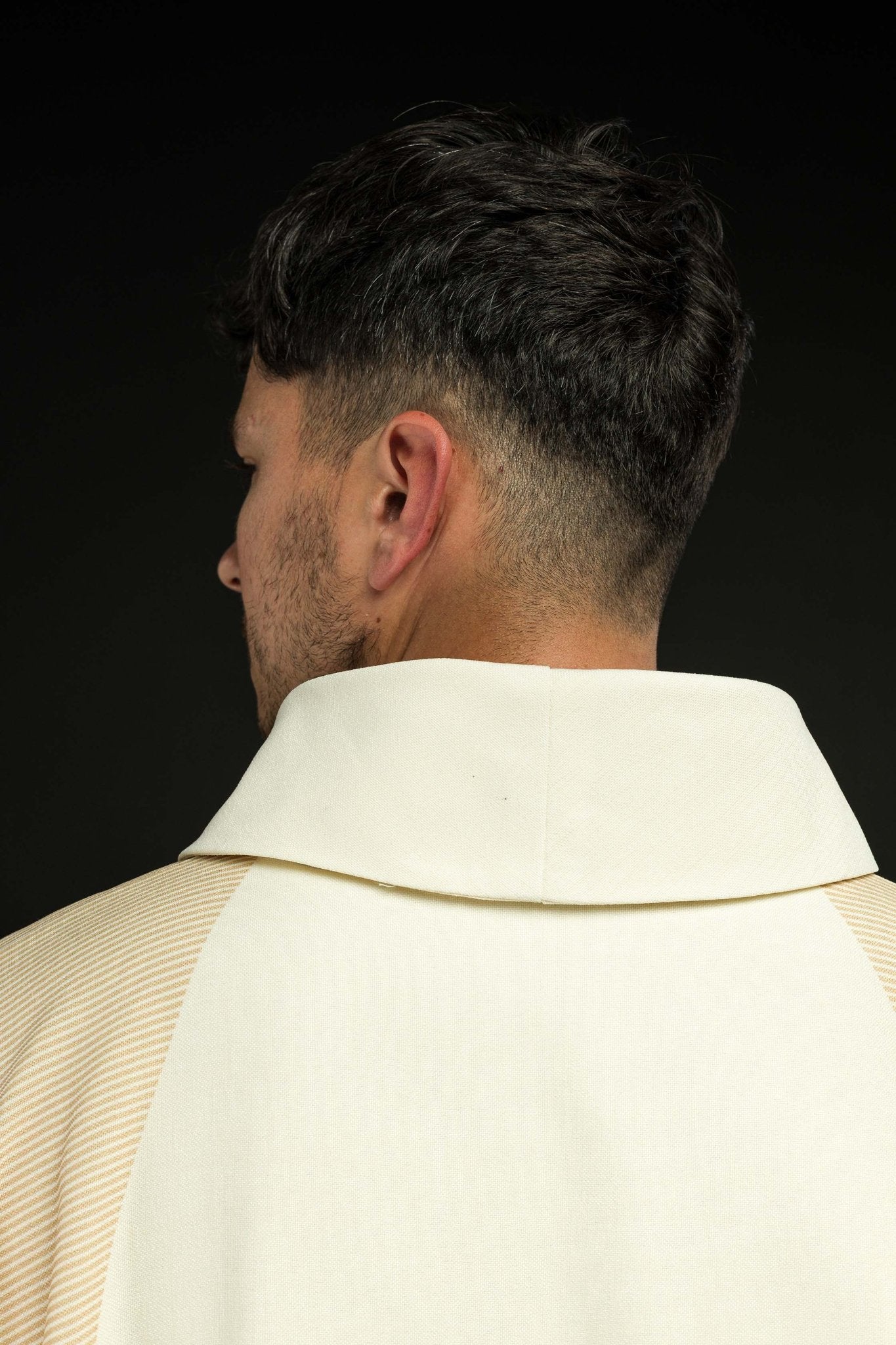 Casula Écru con Croce ricamata HA7036-05 ECRU - PERILPRETE.IT