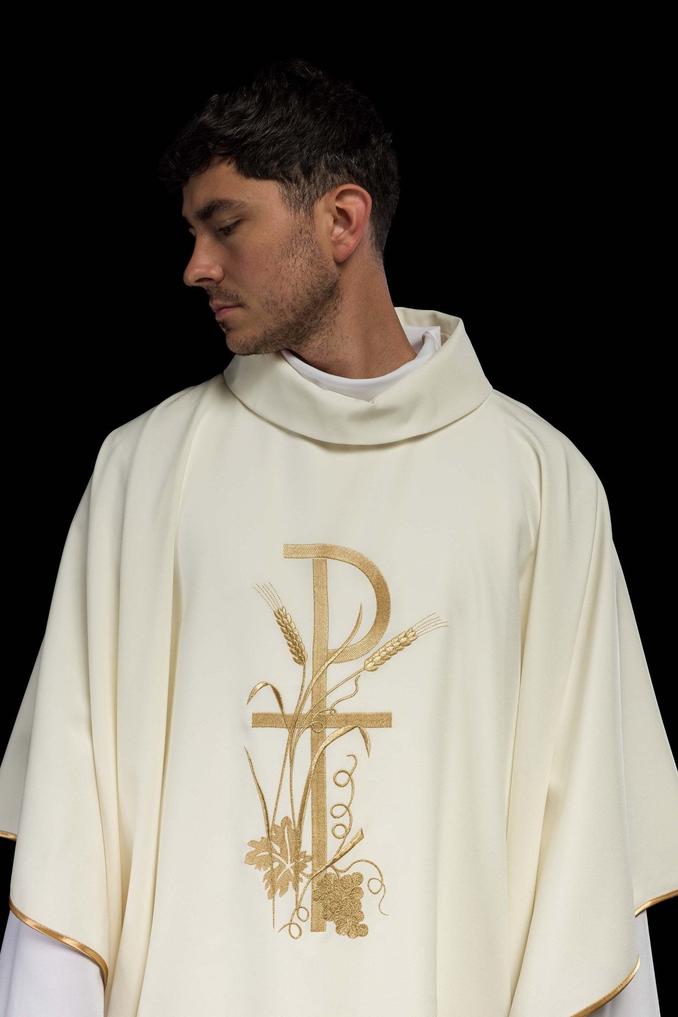 Casula Écru ricamata KOR/026/05/12 ECRU - PERILPRETE.IT