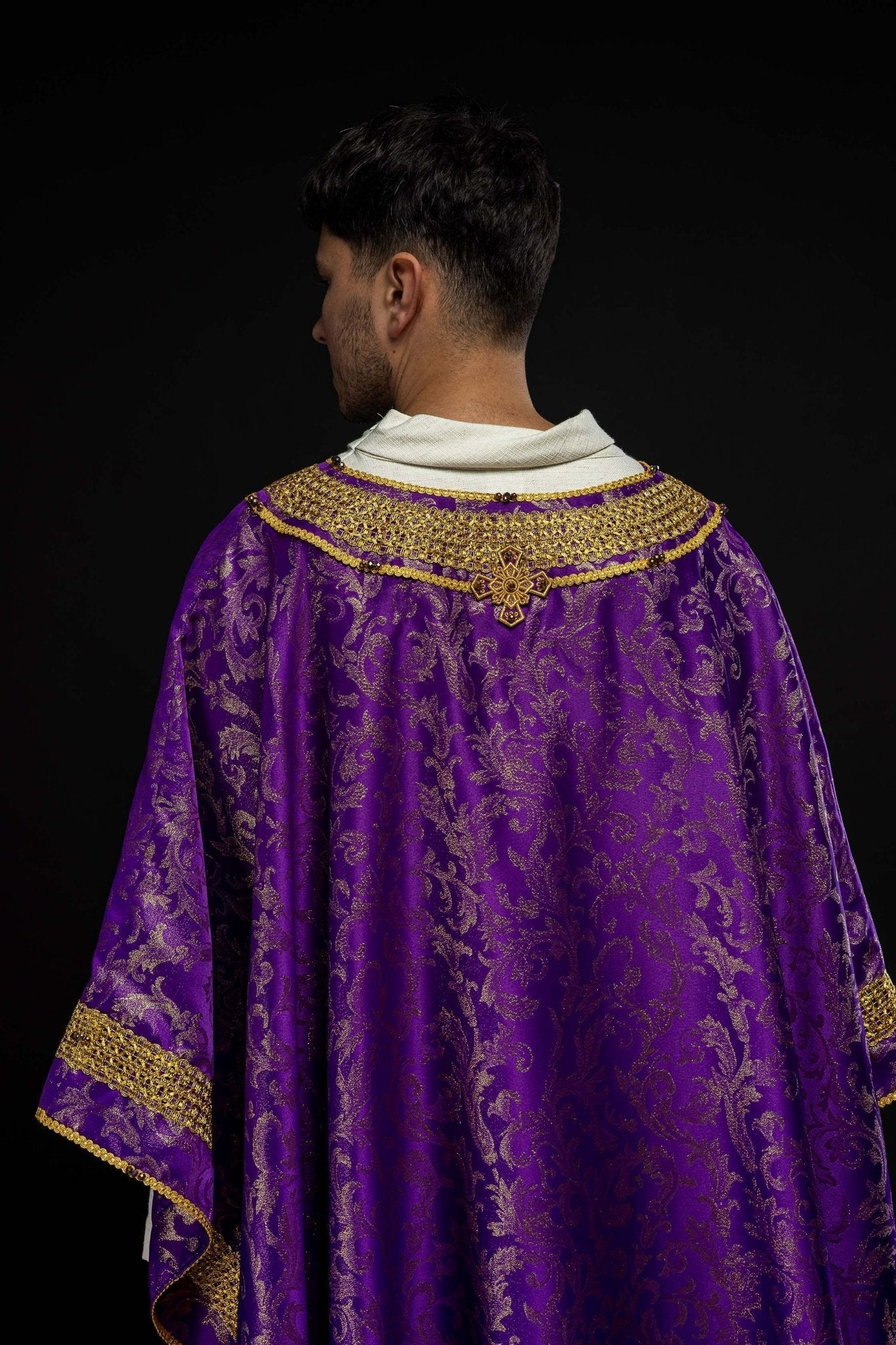 Casula fatta a mano con pietre naturali Handmade 7010 Viola HM/7010/03/90 - PERILPRETE.IT