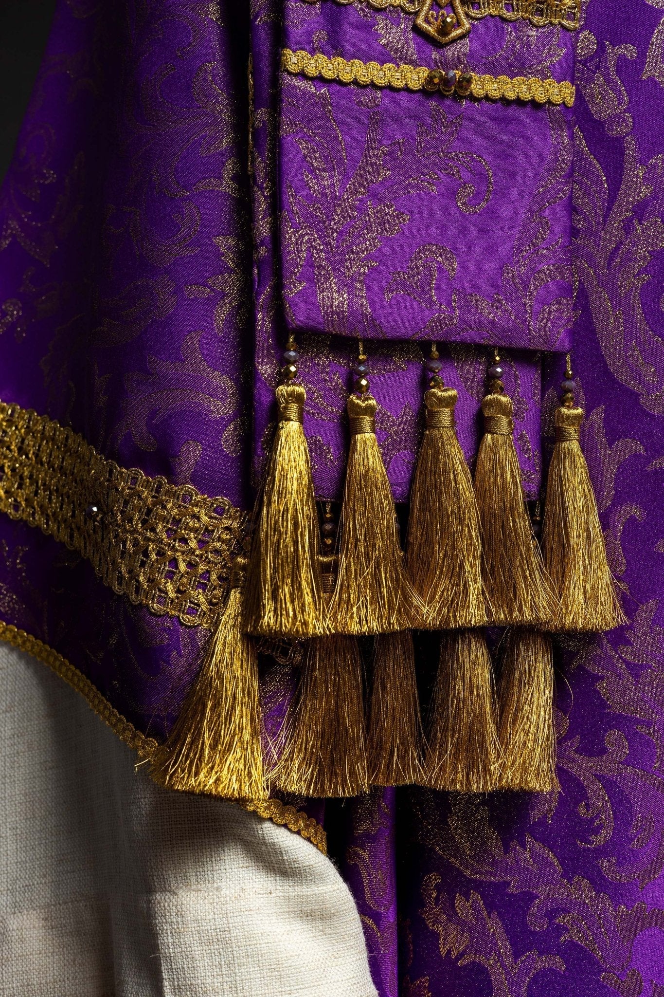 Casula fatta a mano con pietre naturali Handmade 7010 Viola HM/7010/03/90 - PERILPRETE.IT