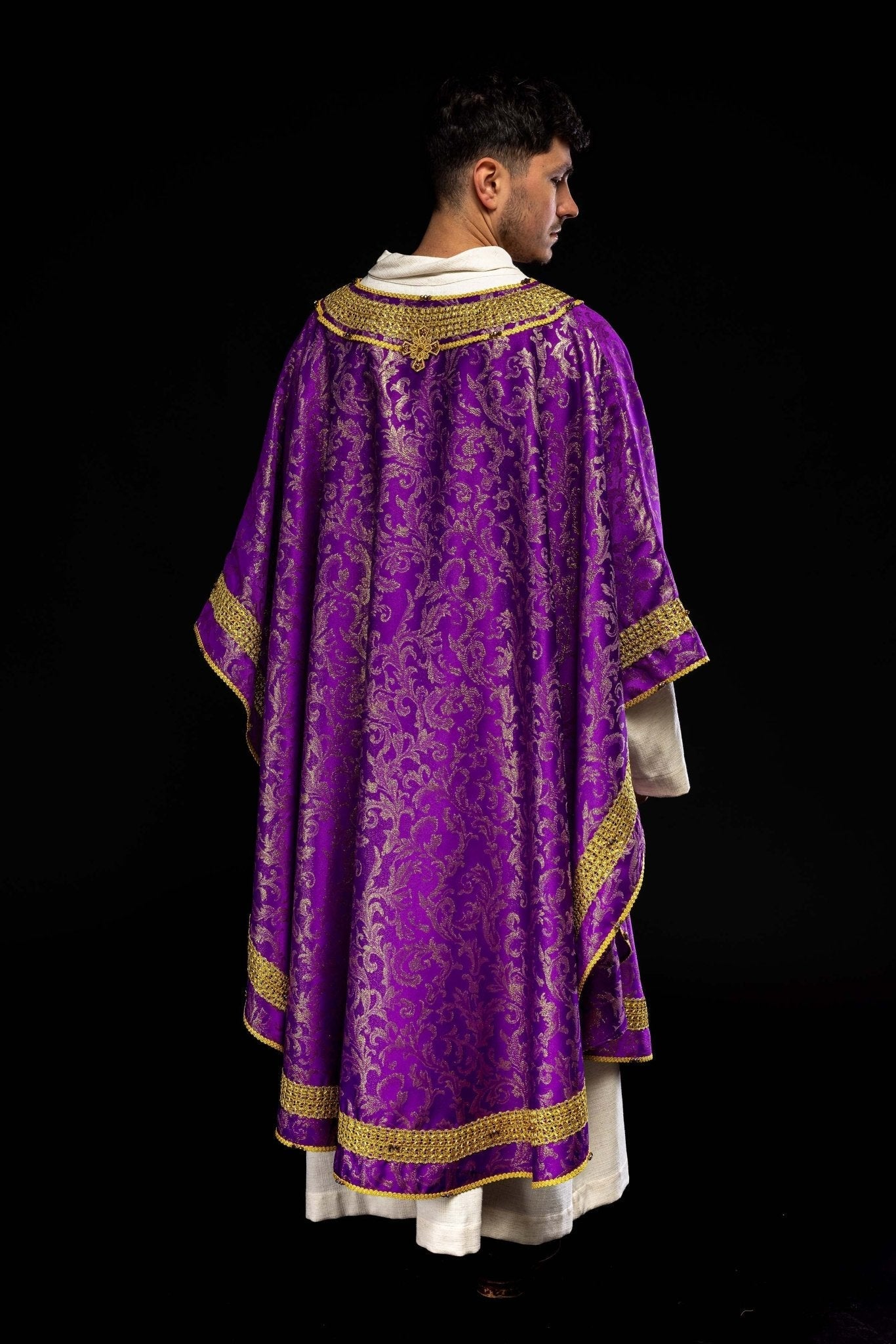 Casula fatta a mano con pietre naturali Handmade 7010 Viola HM/7010/03/90 - PERILPRETE.IT