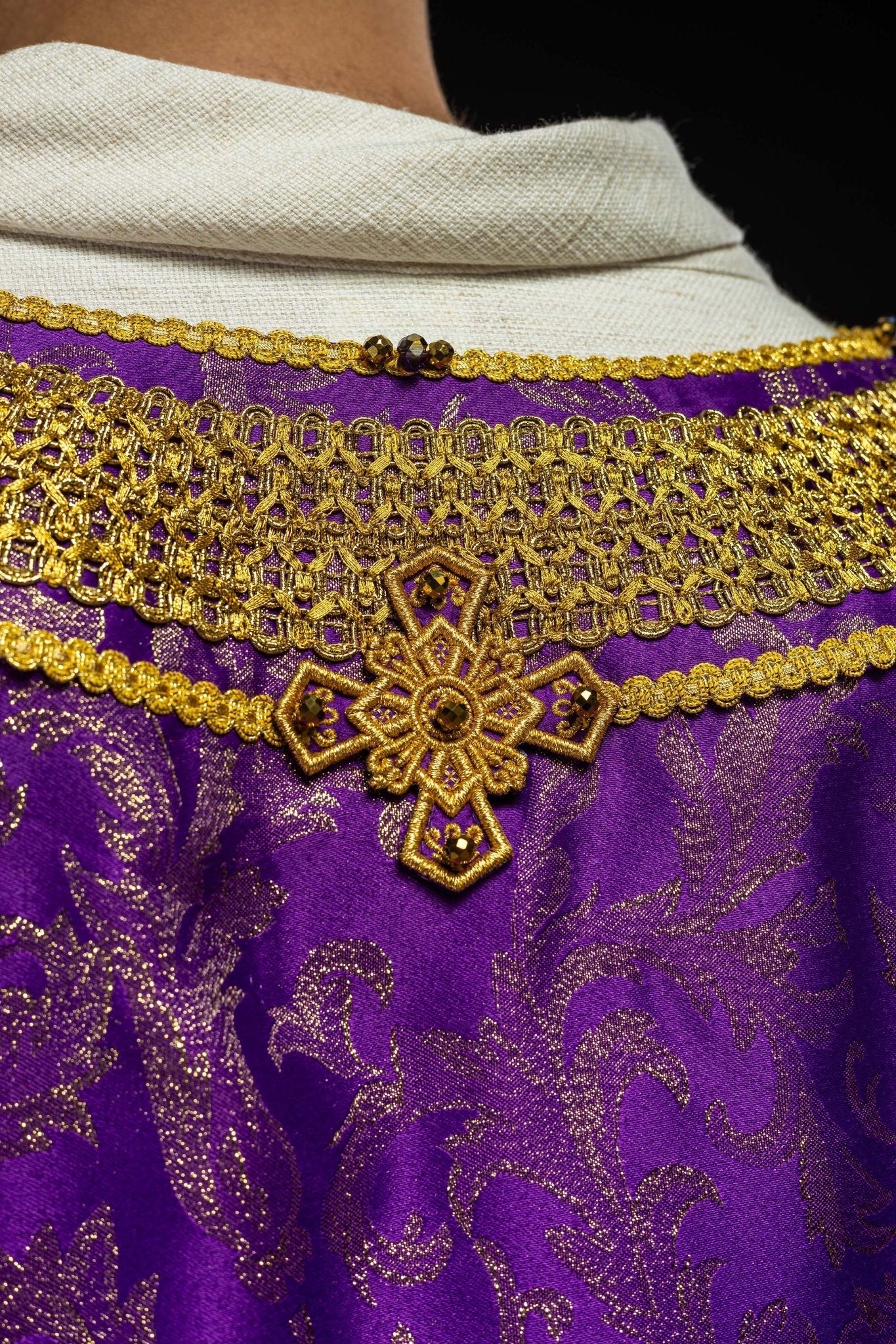Casula fatta a mano con pietre naturali Handmade 7010 Viola HM/7010/03/90 - PERILPRETE.IT