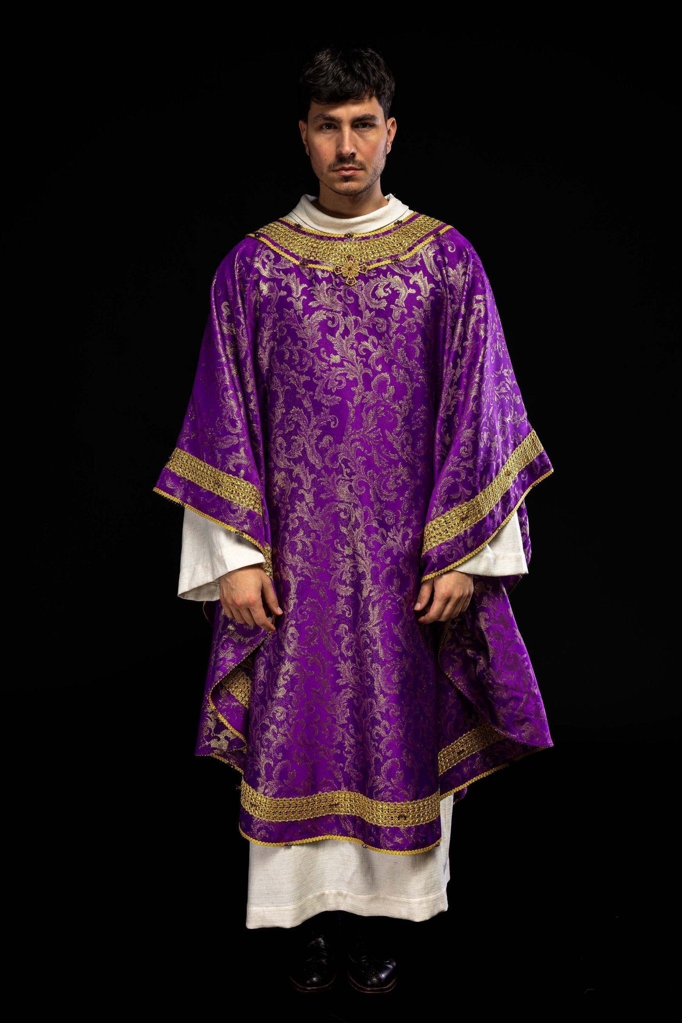 Casula fatta a mano con pietre naturali Handmade 7010 Viola HM/7010/03/90 - PERILPRETE.IT