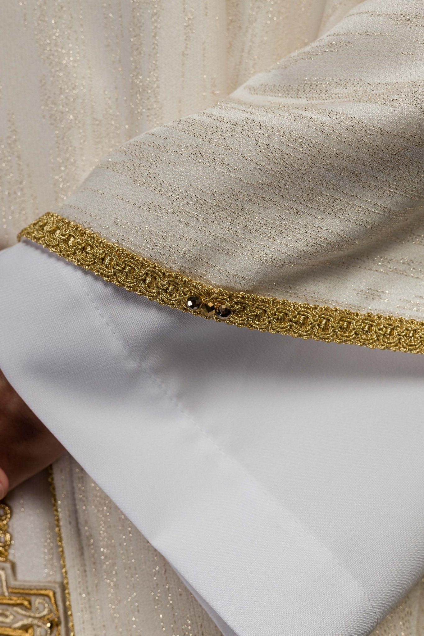 Casula fatto a mano con pietre naturali Handmade 7015 Ecru HM/7015/05/99 - PERILPRETE.IT