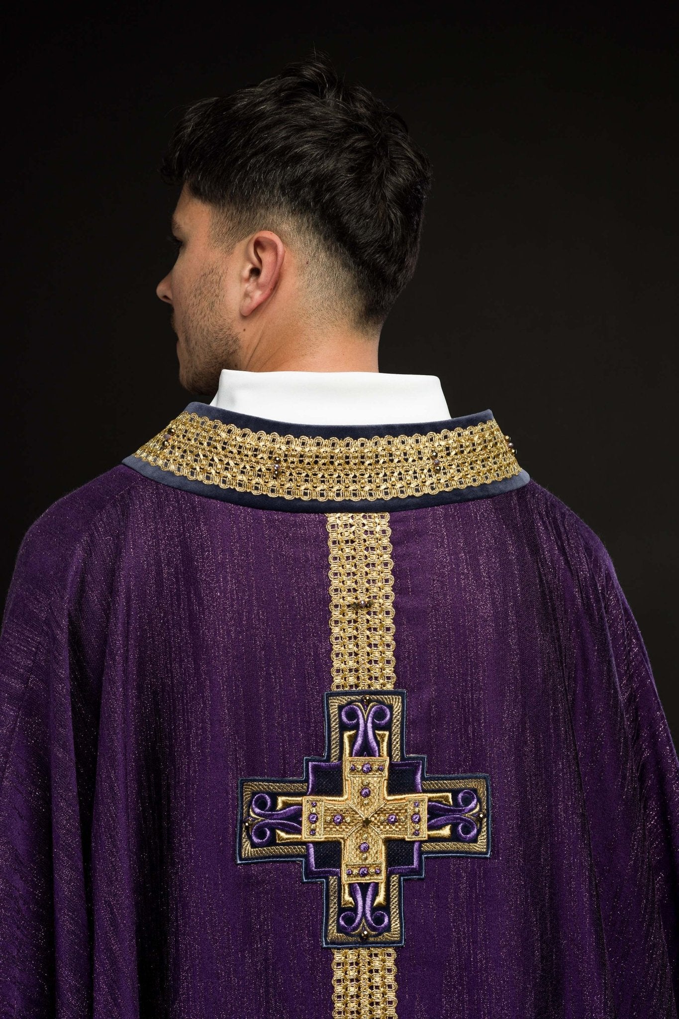 Casula fatto a mano con pietre naturali Handmade 7015 Viola HM/7015/03/99 - PERILPRETE.IT