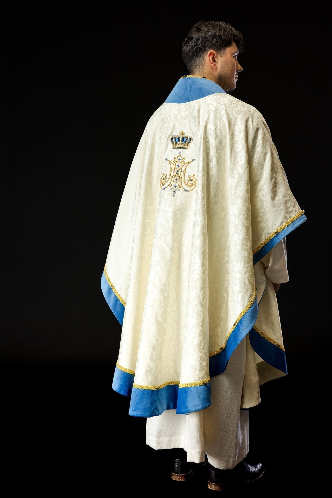 Casula mariana fatta a mano con pietre naturali Handmade 7006 HM/7006/05/88 - PERILPRETE.IT