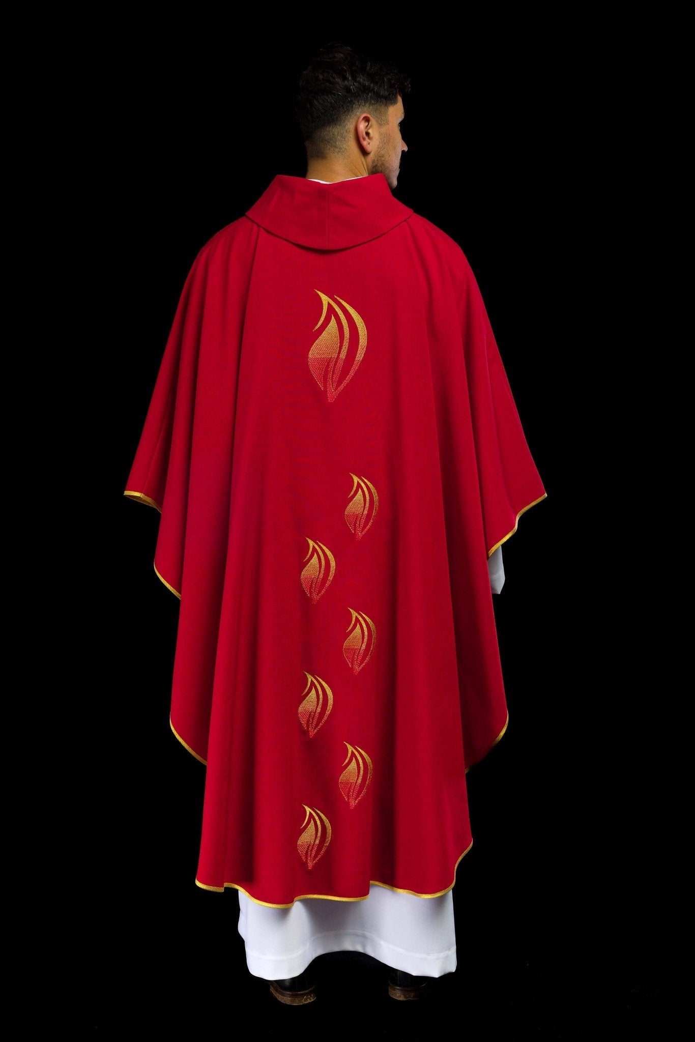 Casula rossa e ricamo dello Spirito Santo KOR/216/02/62 CZERWONY - PERILPRETE.IT