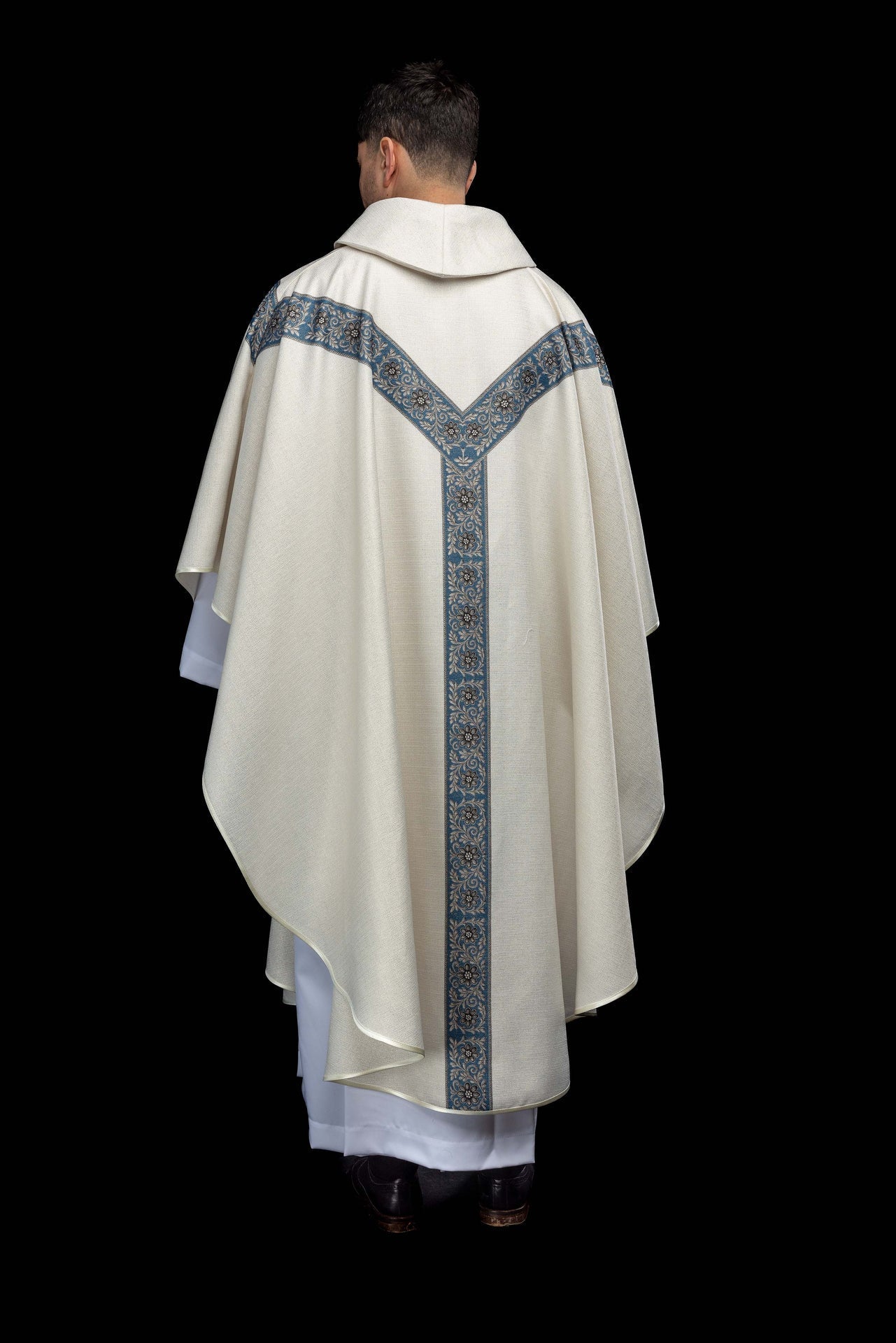 Casula stampata con l’immagine della Madonna Immacolata KOD/7006/05/40 - PERILPRETE.IT