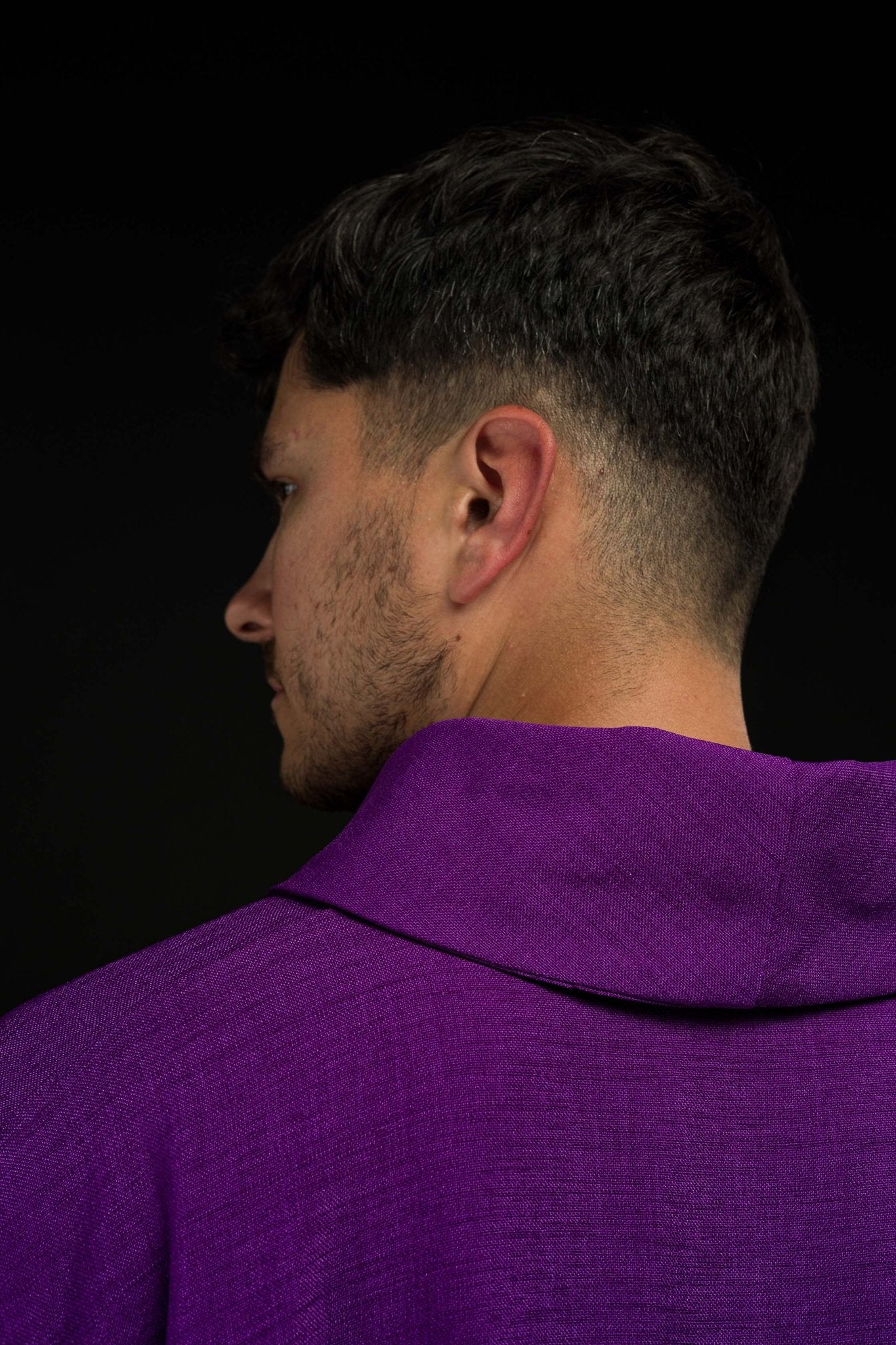 Casula viola ricamata con croci HA7033-03 FIOLET - PERILPRETE.IT