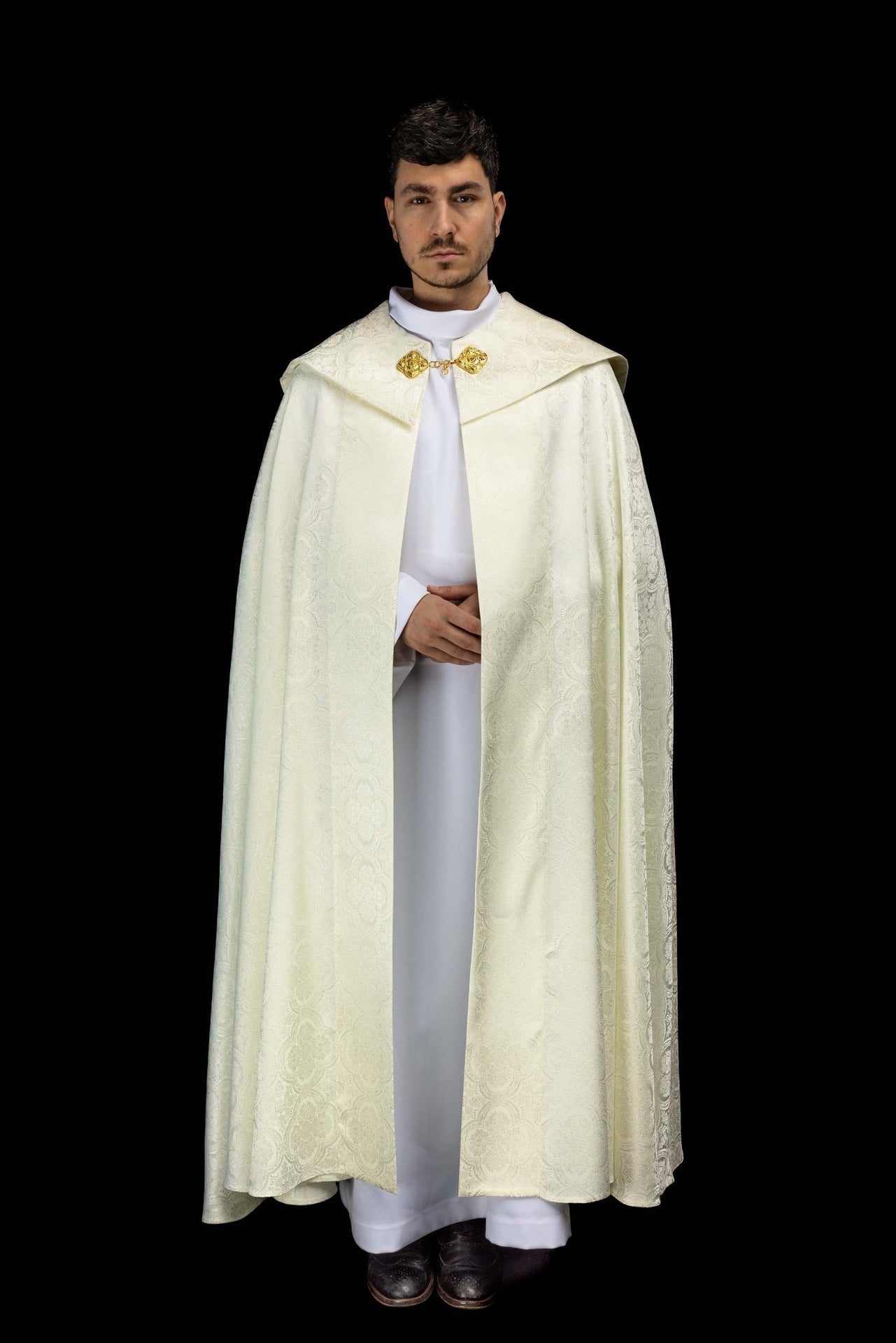 Kapa liturgiczna żakardowa ecru