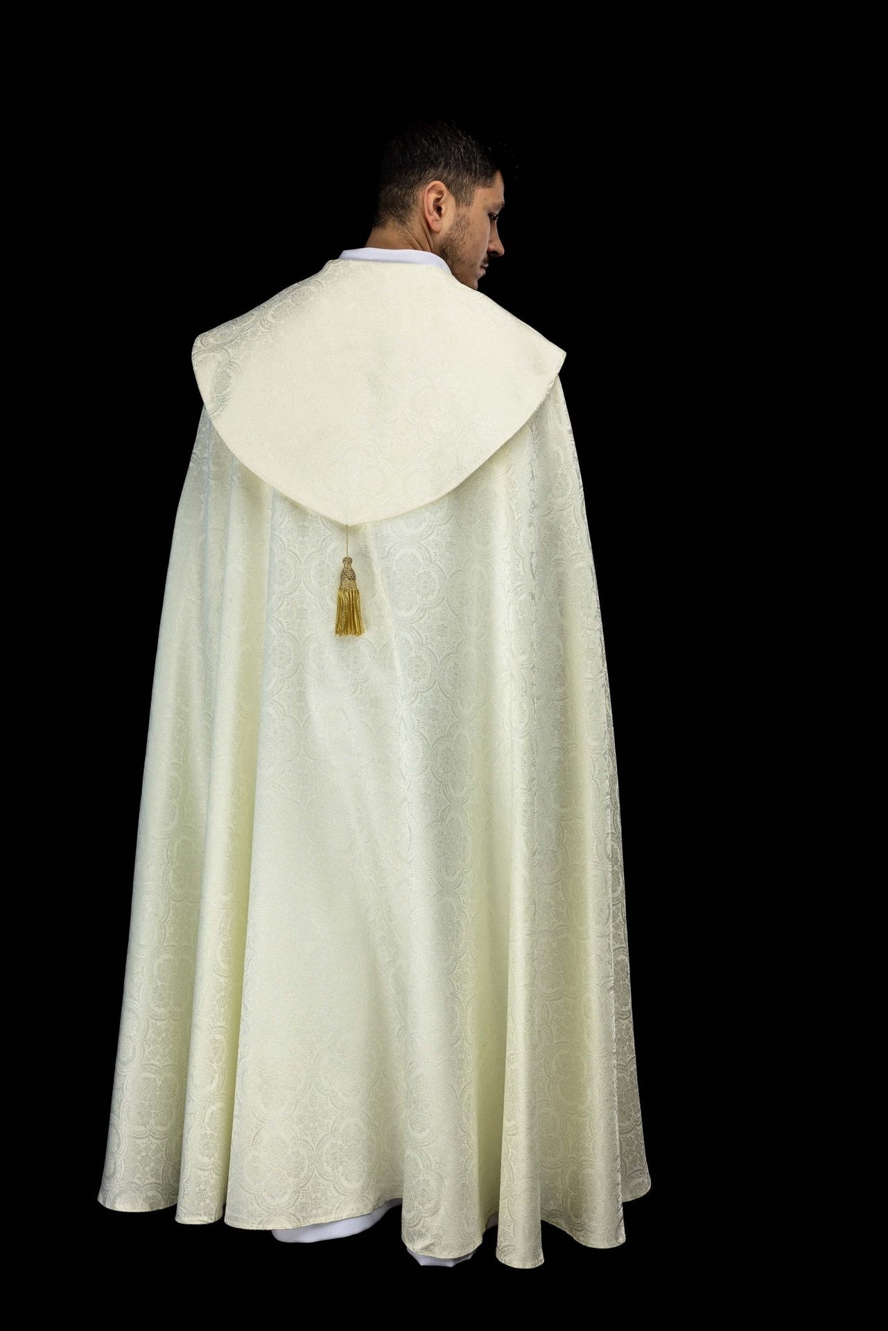 Kapa liturgiczna żakardowa ecru