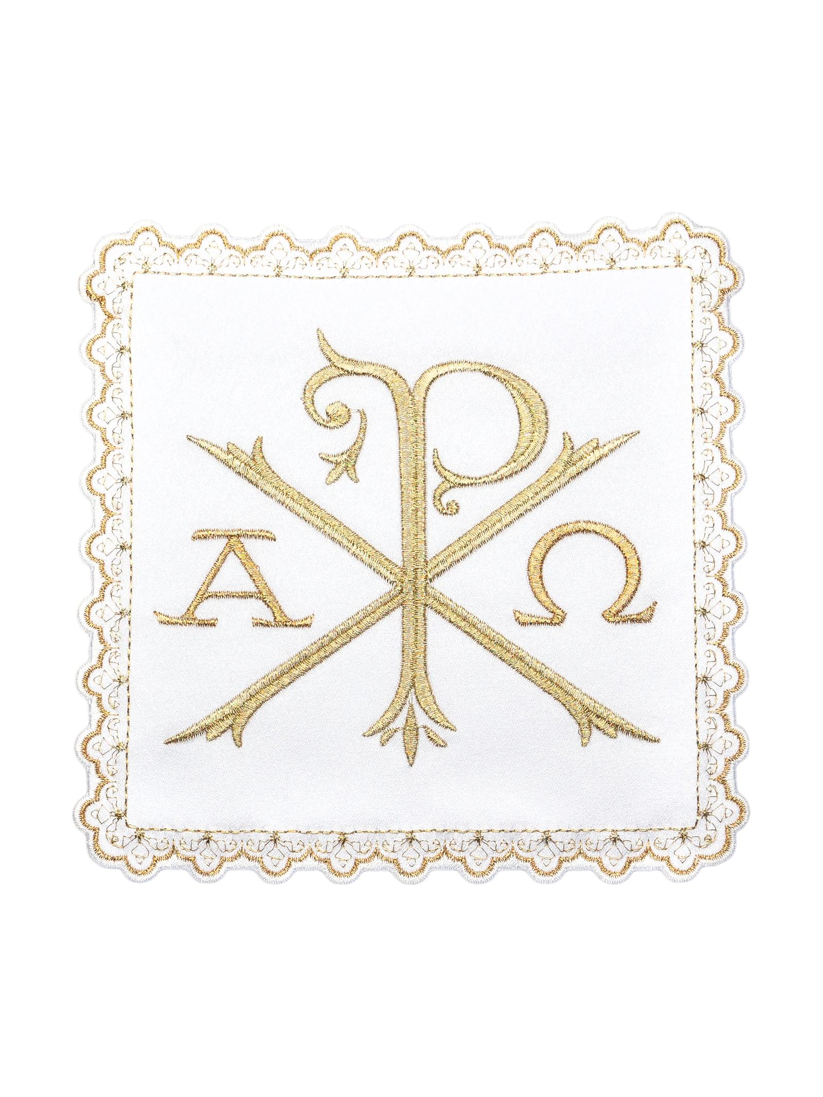 Set di tazze con motivo PAX e lettere Alpha e Omega