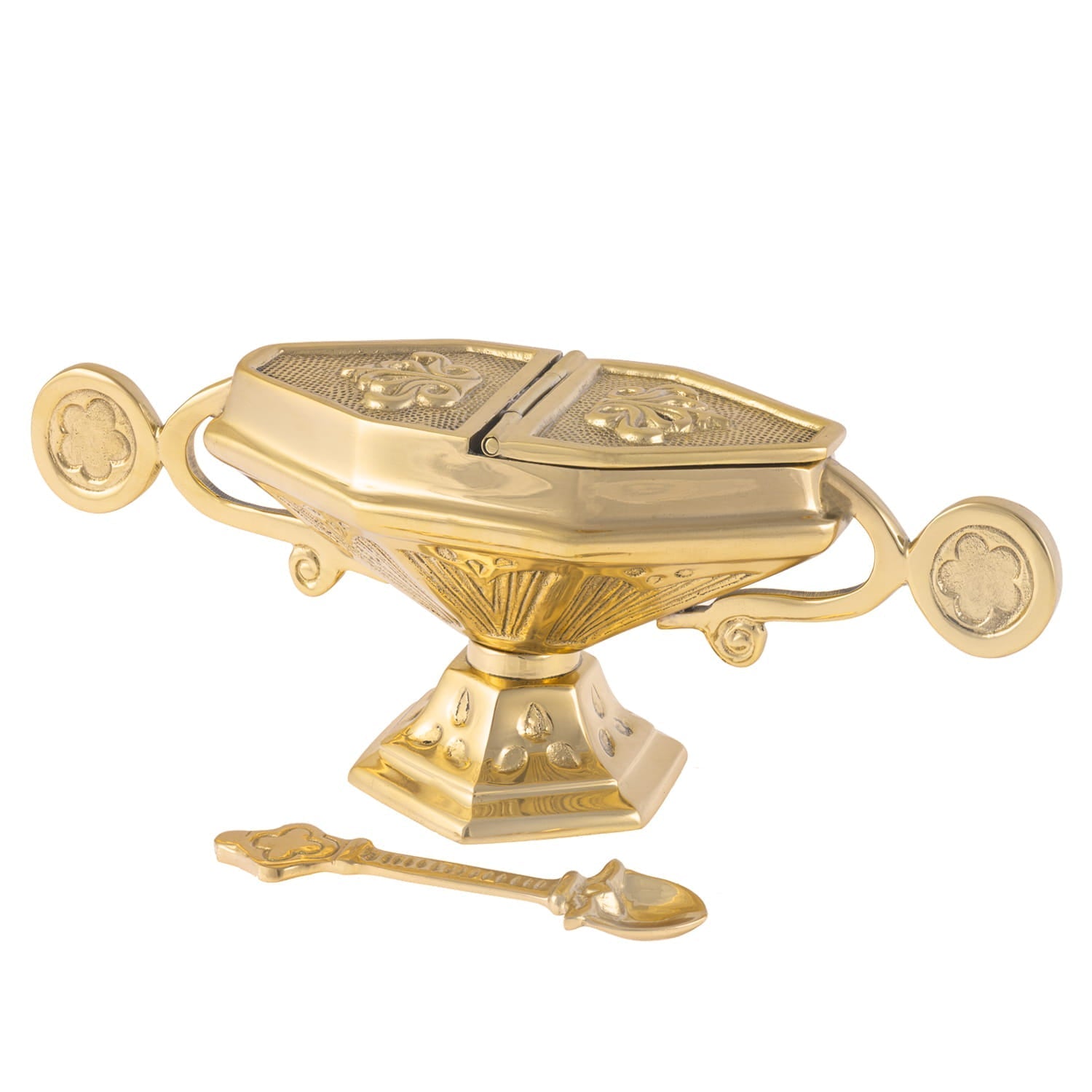 Navicella - cucchiaino - ottone - 9 cm 786909BS - PERILPRETE.IT