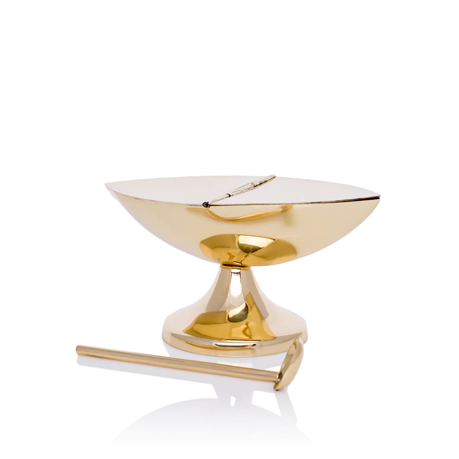 Navicella per incenso - cucchiaino - ottone CE - 1002B - PERILPRETE.IT