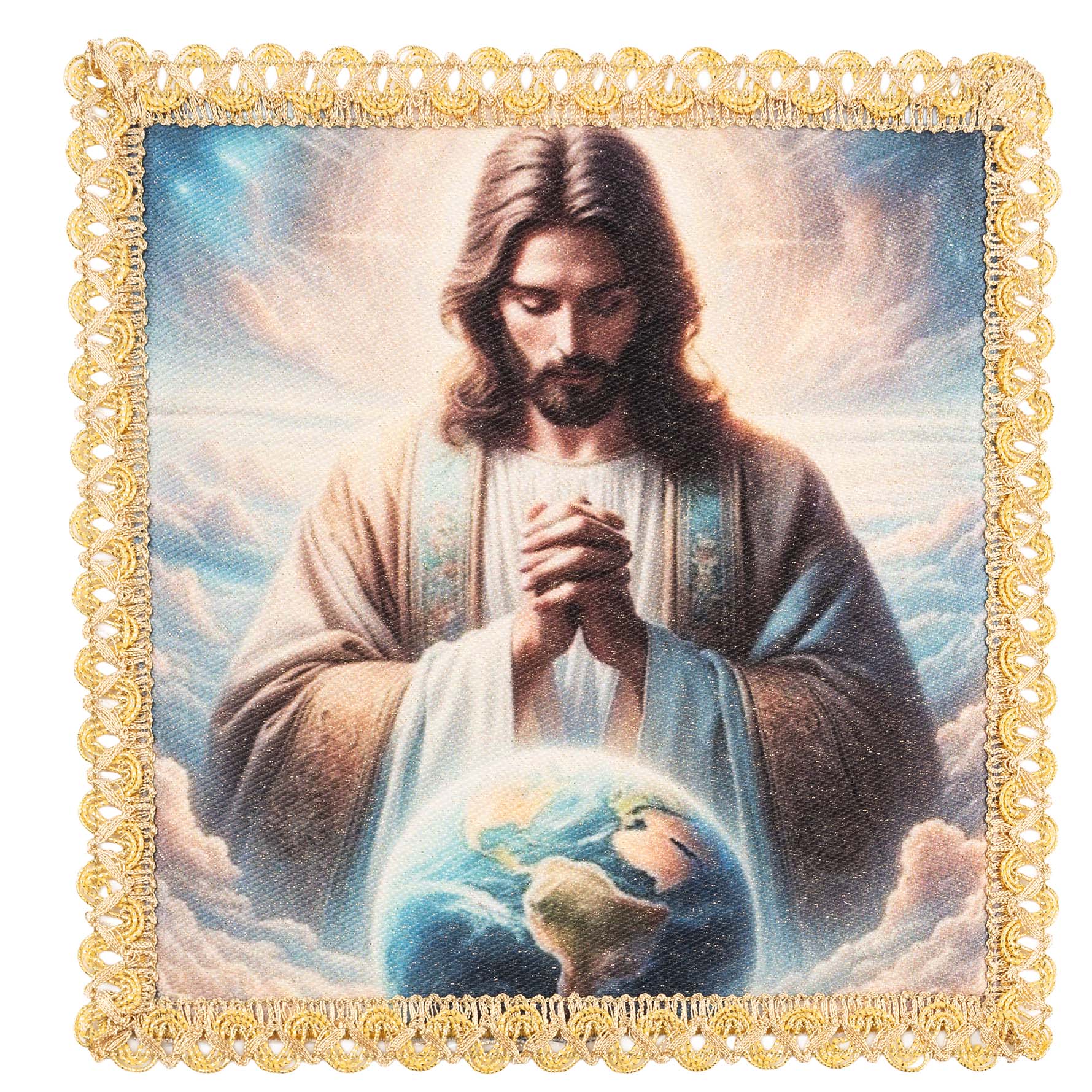 Palla con l’immagine di Cristo Re dell’Universo KDT/5571/S/5 18*18 - PERILPRETE.IT