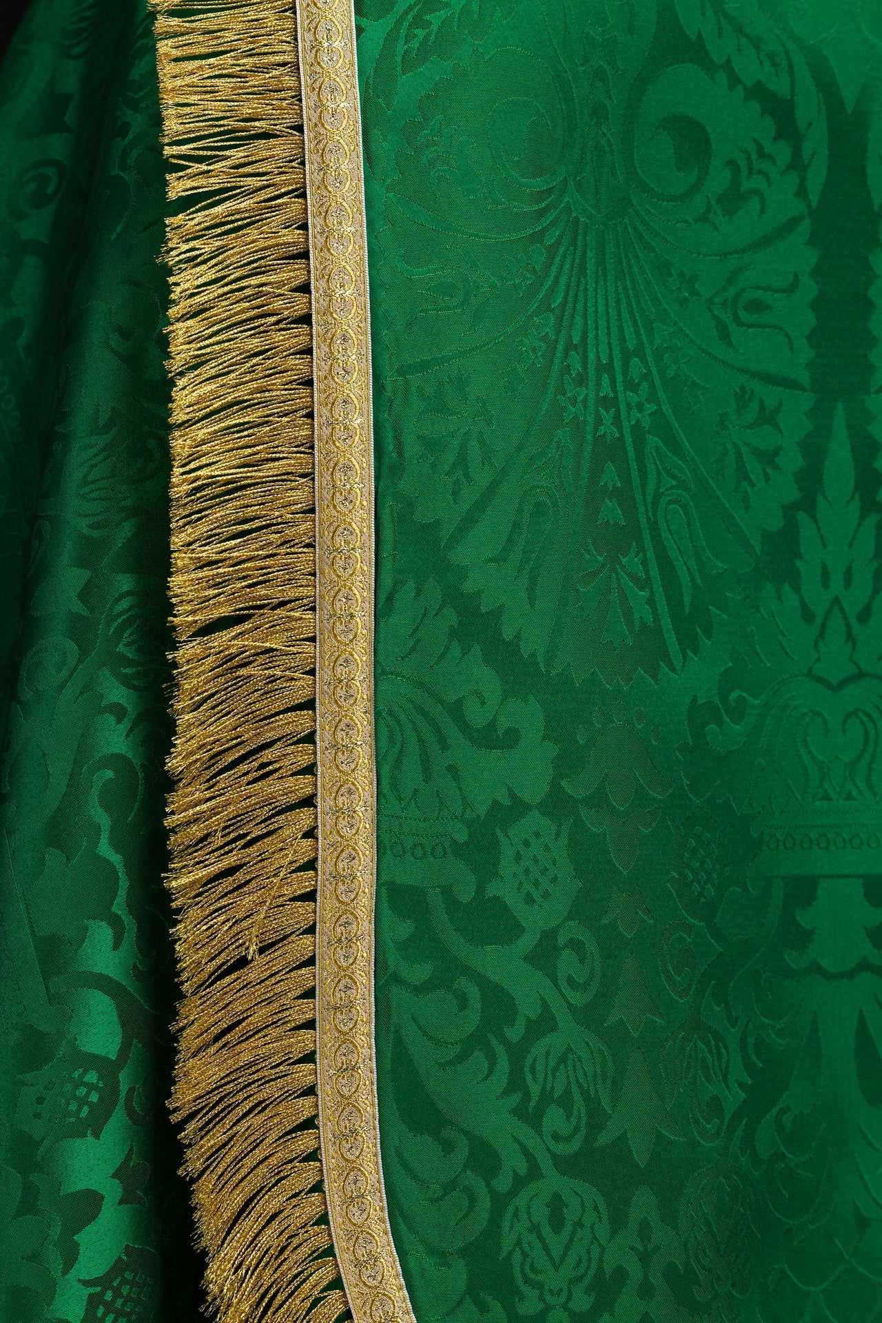 Piviale romano in tessuto jacquard – Verde KKP/159/01/83 145cm - PERILPRETE.IT