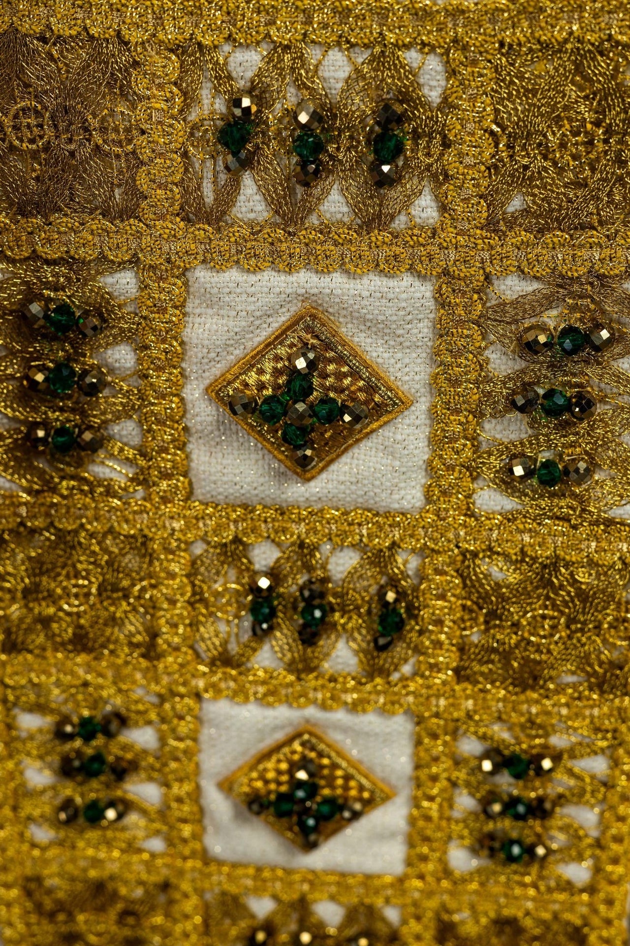 Ręcznie wykonana stuła z naturalnymi kamieniami Handmade 2013