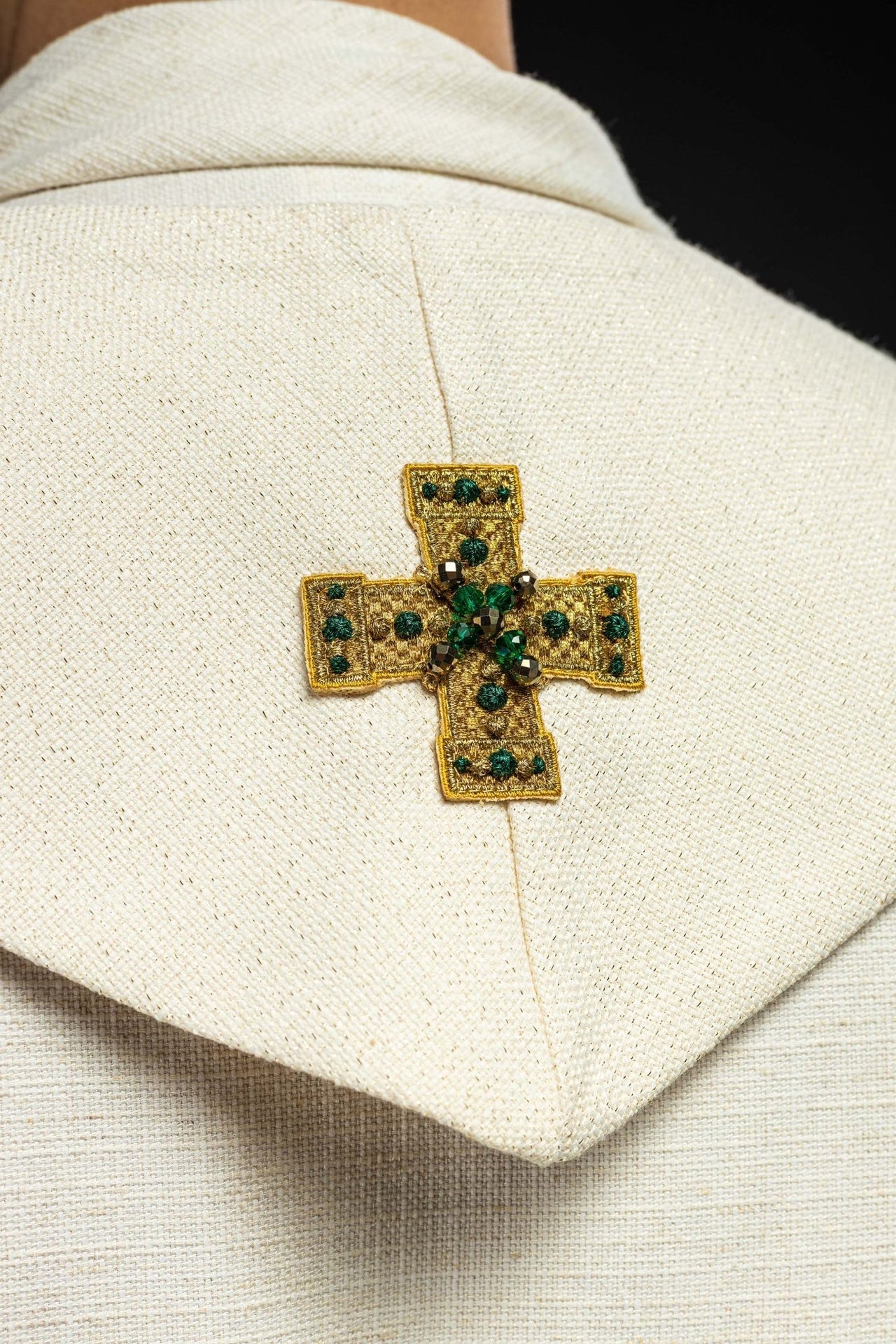 Ręcznie wykonana stuła z naturalnymi kamieniami Handmade 2013