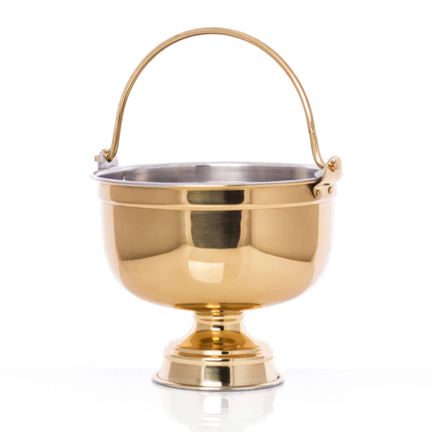 Secchiello per acqua benedetta in ottone HWF-1012 - PERILPRETE.IT