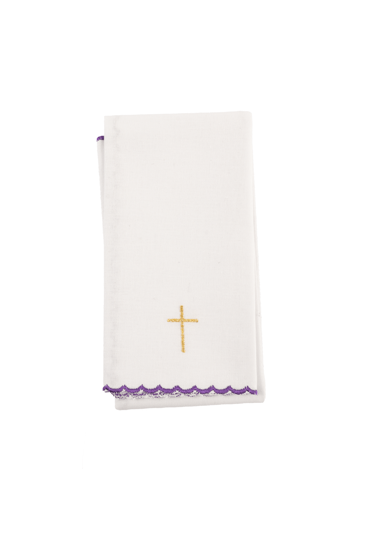 Servizio da messa ricamato con motivo della croce colore viola KDT/5028/03 FIOLET - PERILPRETE.IT