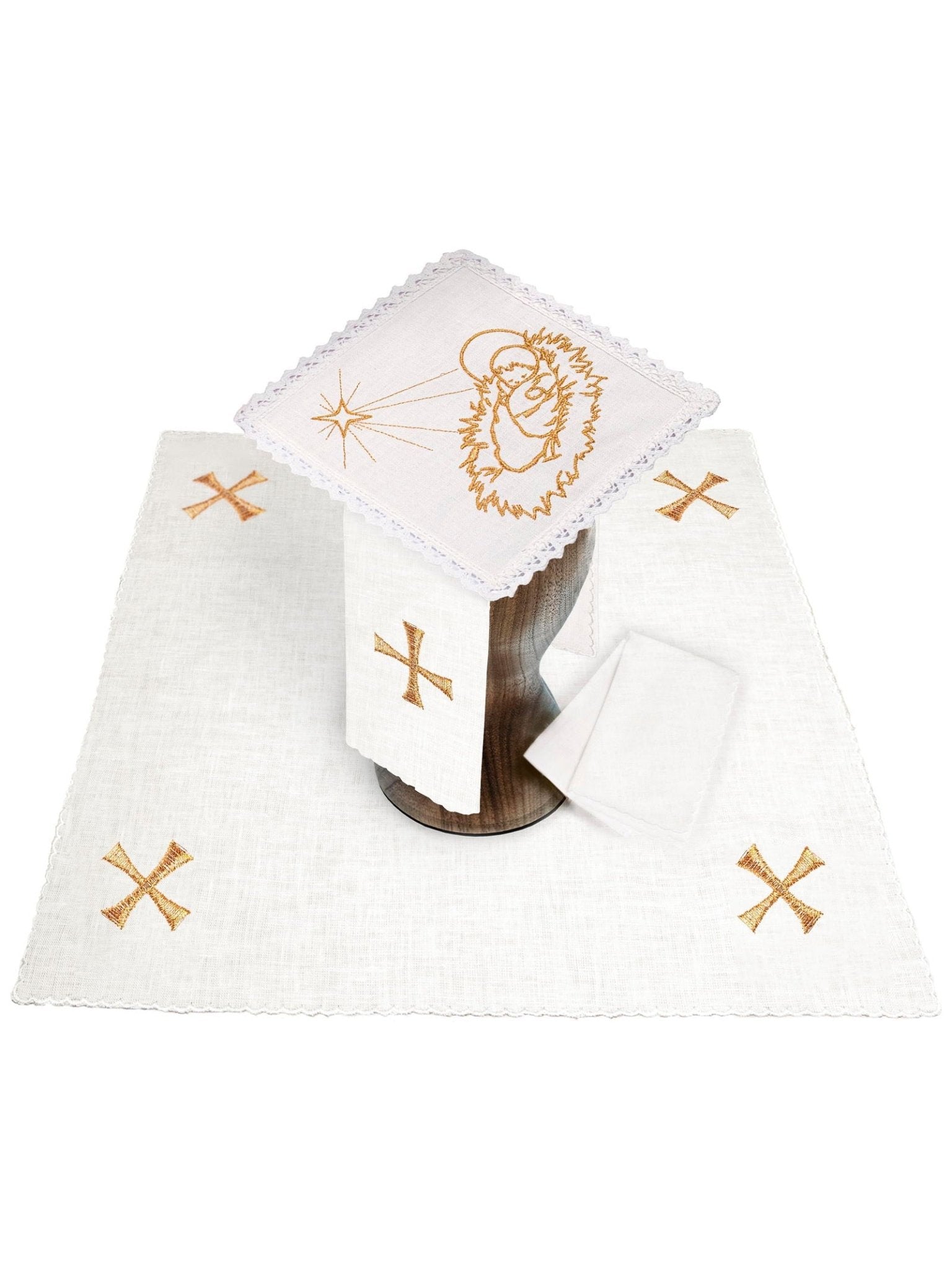 Servizio da Messa ricamato Natale KKL/124 - PERILPRETE.IT