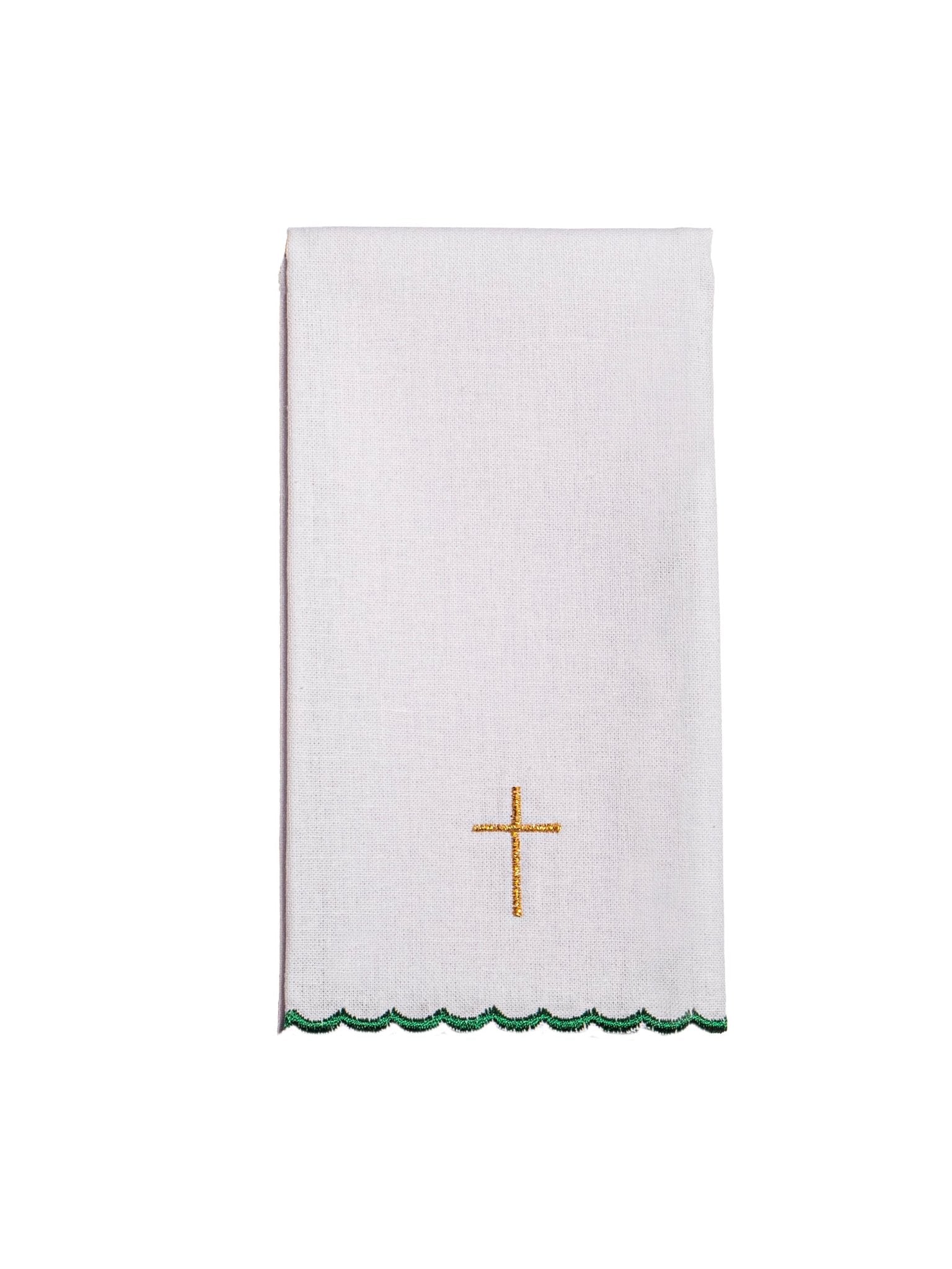 Servizio da Messa ricamato verde IHS KK/156/01 - PERILPRETE.IT