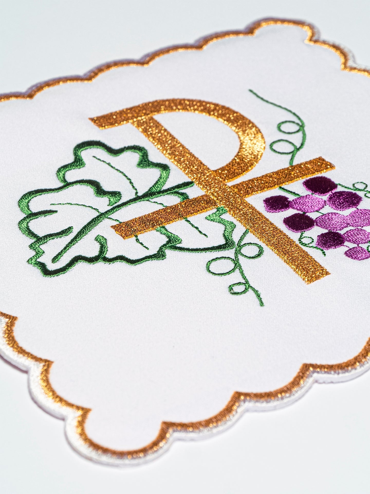 Servizio Messa con ricamo PAX e Grappoli d'uva KK/002 - PERILPRETE.IT