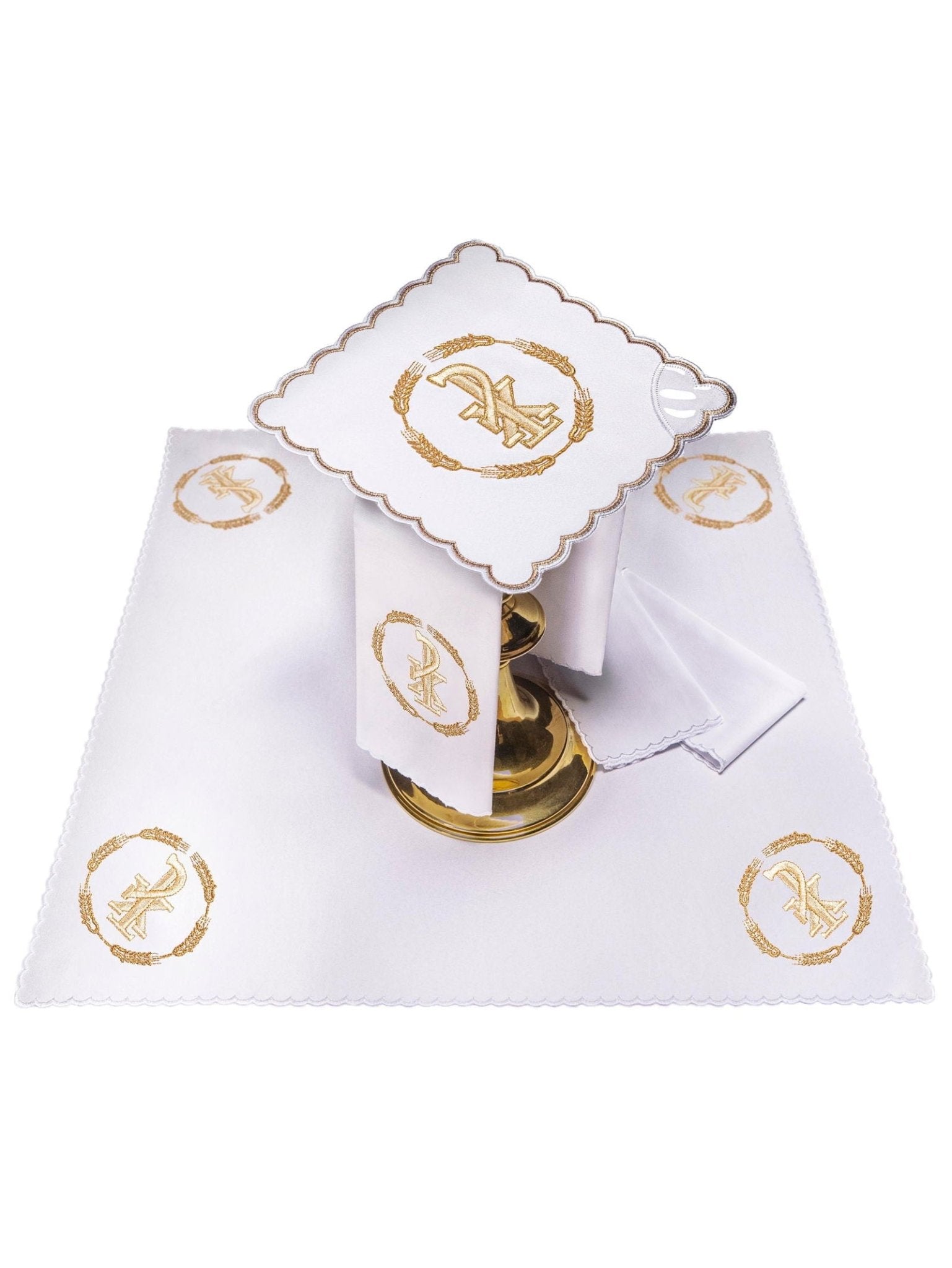 Servizio Messa con ricamo PAX oro KK/054 - PERILPRETE.IT