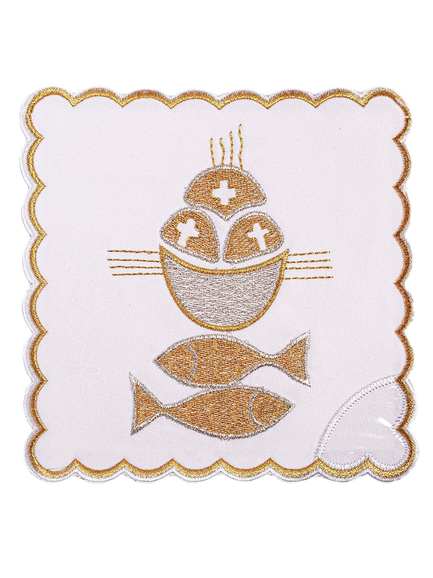 Servizio Messa ricamato Pane con Pesce KK/018 - PERILPRETE.IT