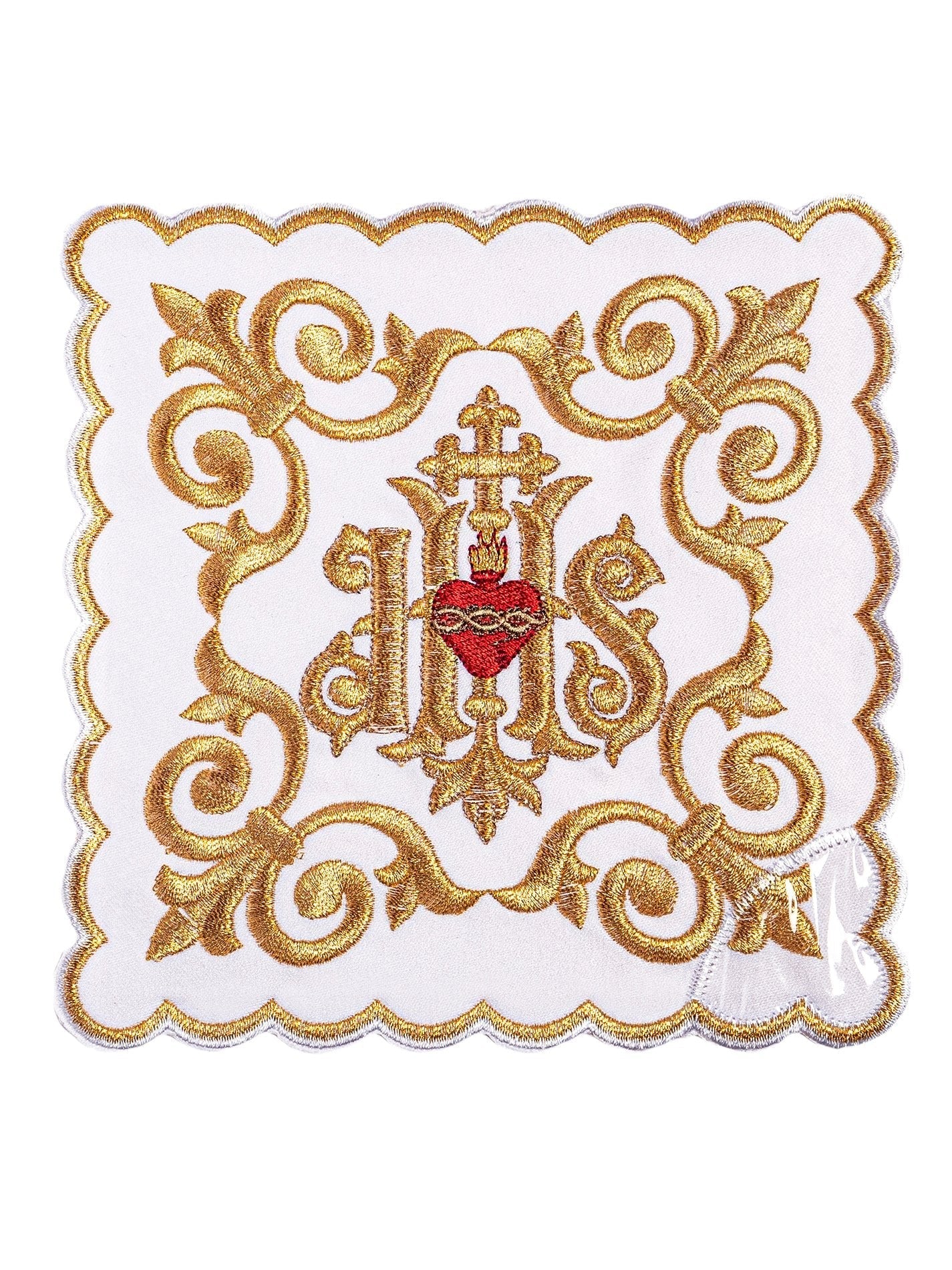 Servizio Messa riccamente decorata con ricamo IHS KK/146 - PERILPRETE.IT