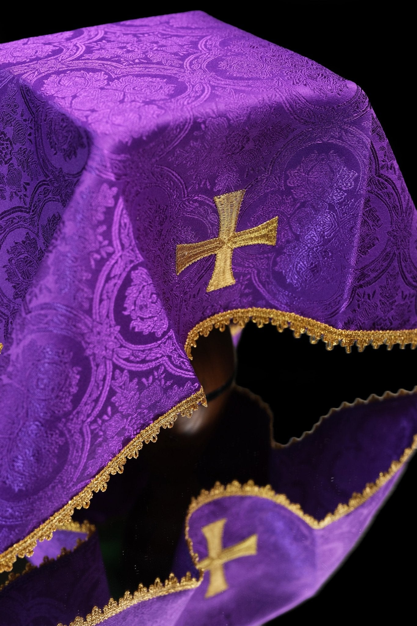Set di copri calice in jacquard in quattro colori liturgici KWB/002/11 50X50 (4szt) - PERILPRETE.IT
