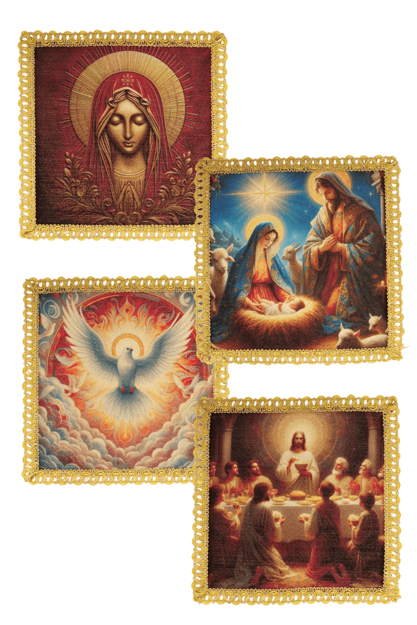 Set di quattro palle per diverse celebrazioni liturgiche KPS/001 18*18 - PERILPRETE.IT