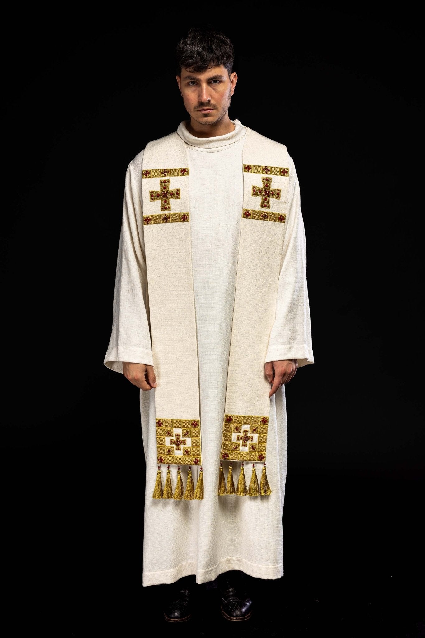 Stola fatta a mano con pietre naturali Handmade 2011 HM/2011/05/71 - PERILPRETE.IT