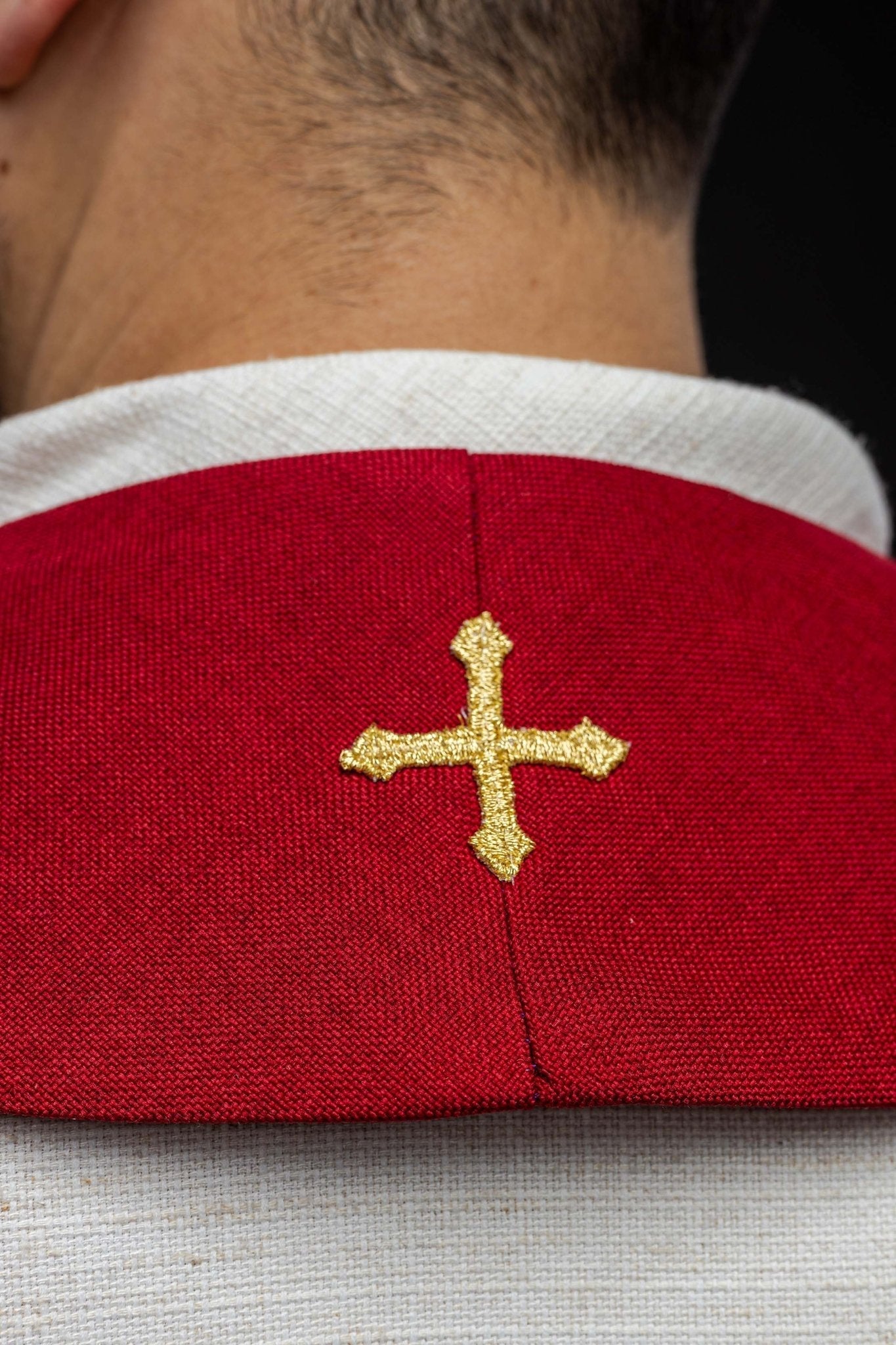 Stola in velluto rosso LE/2029/02 - PERILPRETE.IT