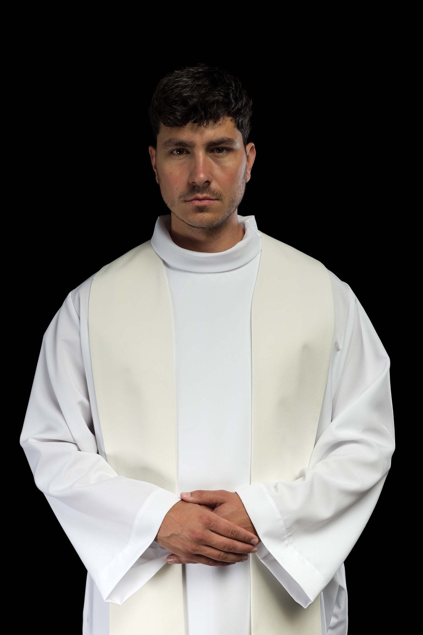 Stola ricamata Agnello di Dio KST/017/05/01 ECRU - PERILPRETE.IT